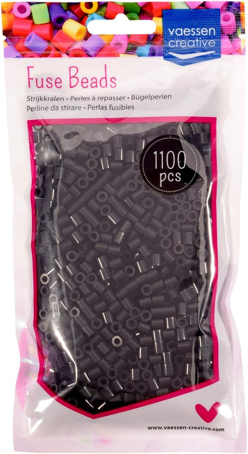 Vaessen Creative Fuse Beads, Light Blue, Set of 1100 Pieces for DIY Crafts with Kids, Making Jewelry, Homemade Decorations and Other Crafty Ideas, 5Mm