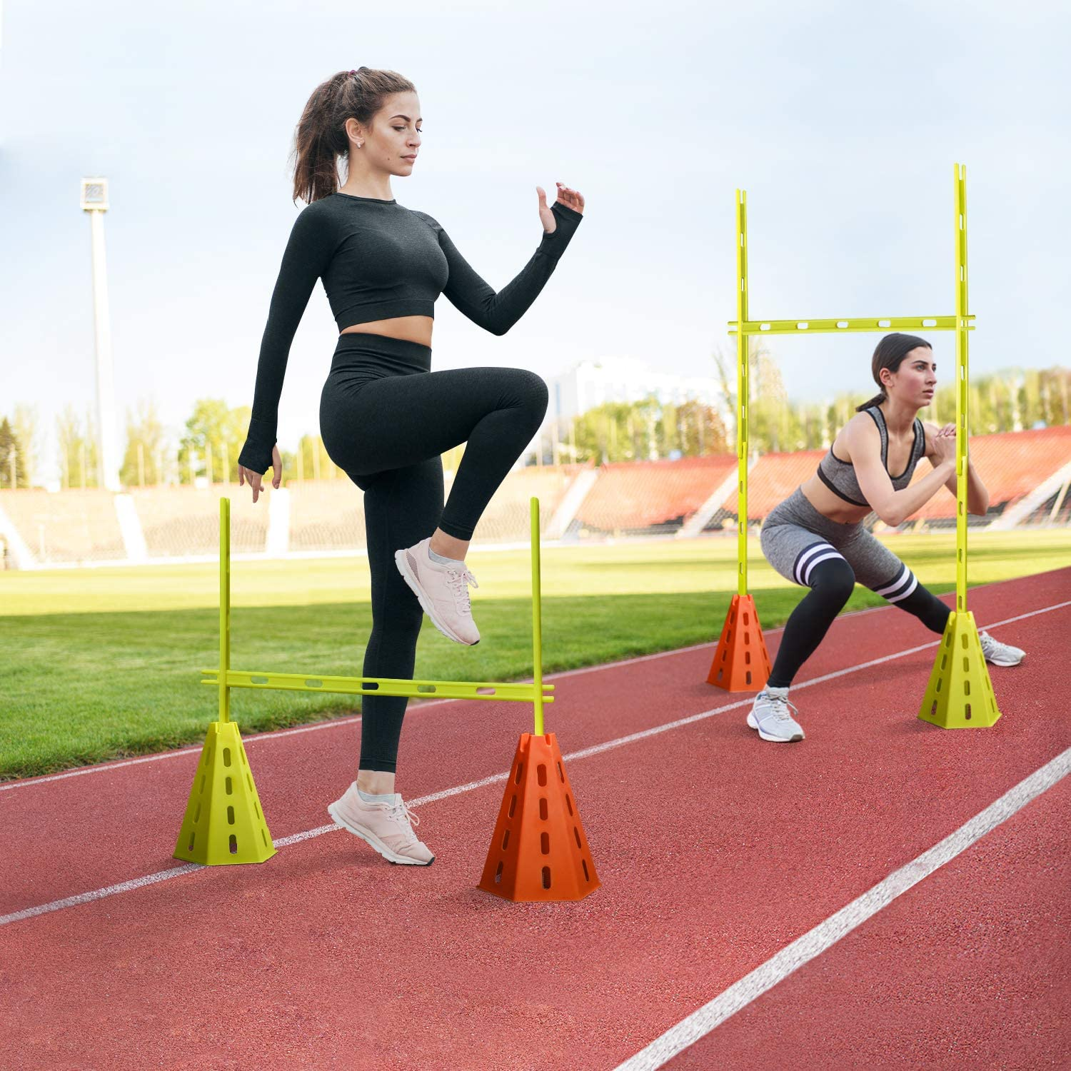 Yes4All Speed Training Agility Hurdles Cone Set for Athletes - Speed and Agility Training Equipment for Soccer Basketball Football Hurdle Training image number 1