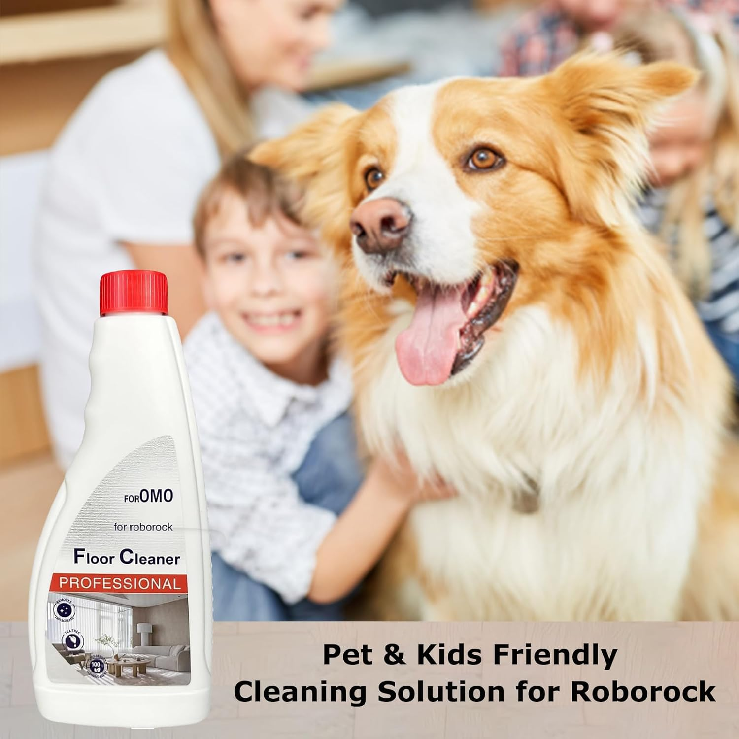 Floor Cleaning Liquid, Floor Cleaner for Hardwood and Tile Floors, Compatible with Mopping and Wet/Dry Robot Vacuum Cleaners, Suitable for All Machines image number 2