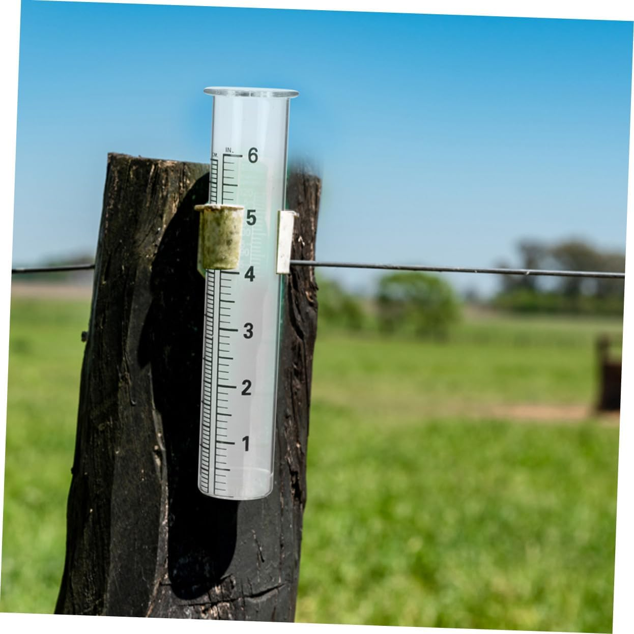 4Pcs Glass Rain Gauge Tubes with Clear Scale Rainfall Measuring Cylinders for Garden Outdoor Easy-Read Accurate Rainfall Test Tubes for Watering and Plant Care image number 3