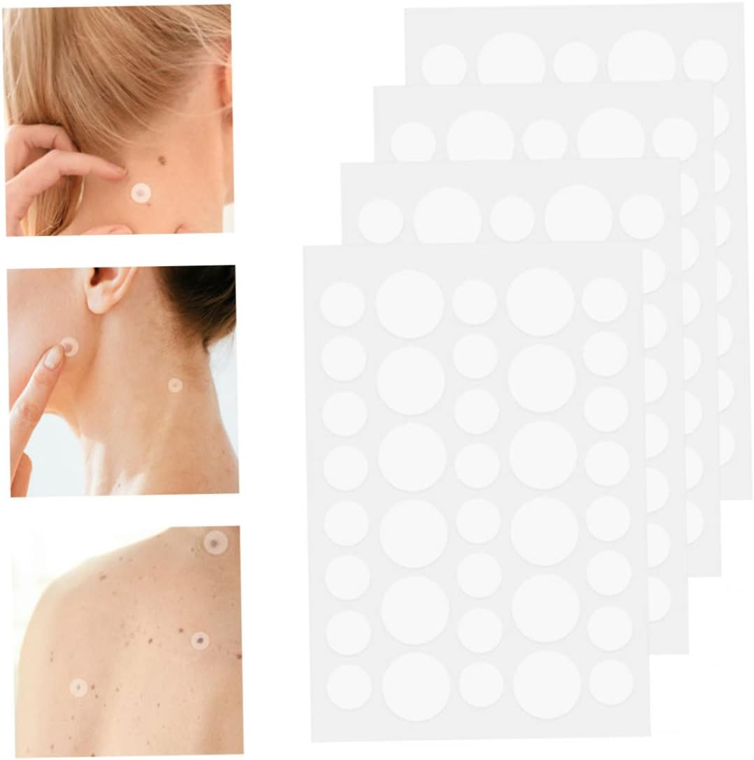 Skin Tag Remover Patches, Skin Tag Remover Patches Body Mole Removal Face Neck Wart Dispel Stickers White 144PCS, Wart Removal