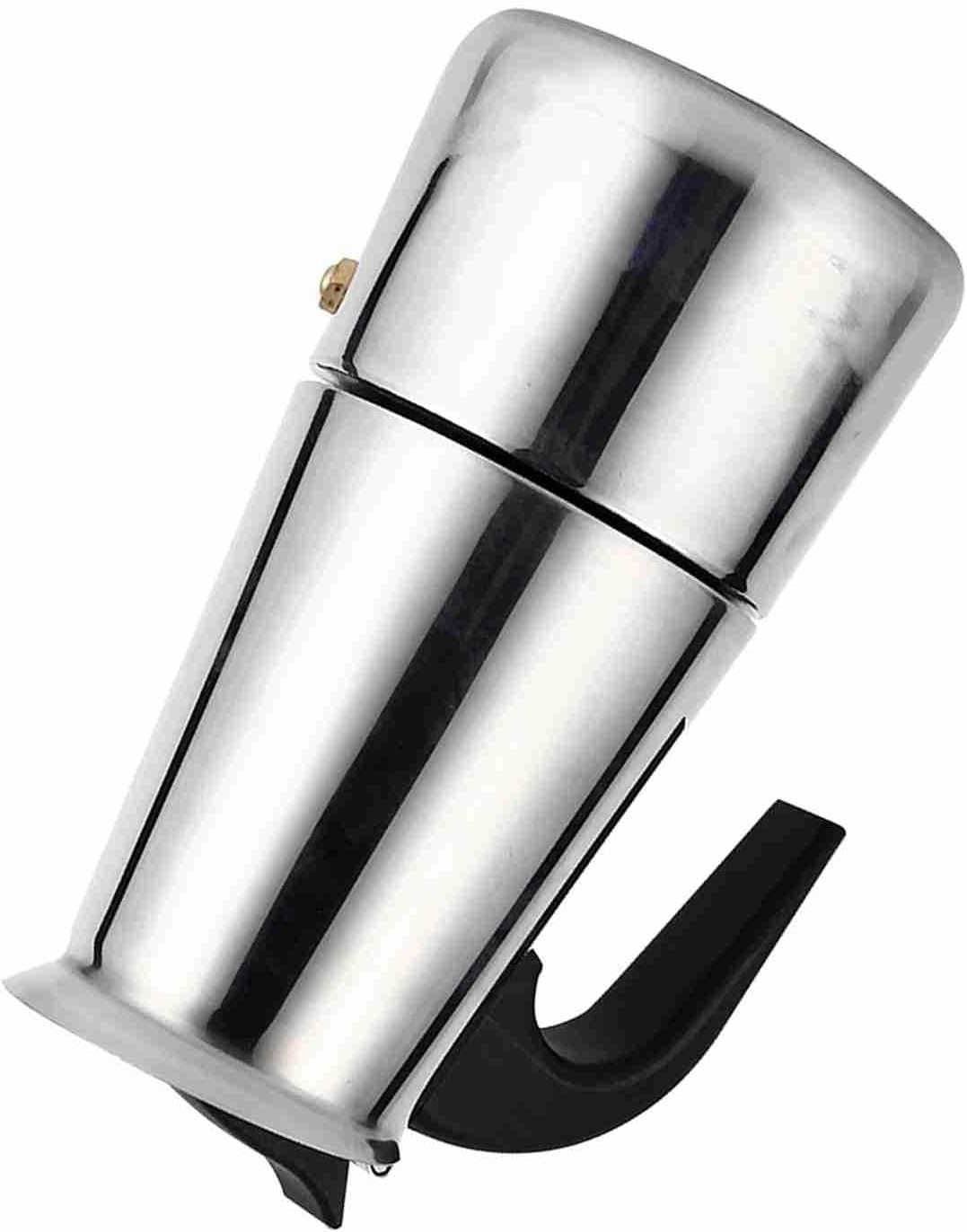 SOULONG Coffee Maker Moka Pot Espresso Maker Stainless Steel 100Ml/200Ml/300Ml/450Ml with Ergonomic Handle for Stove Induction Cooker (200Ml) image number 1