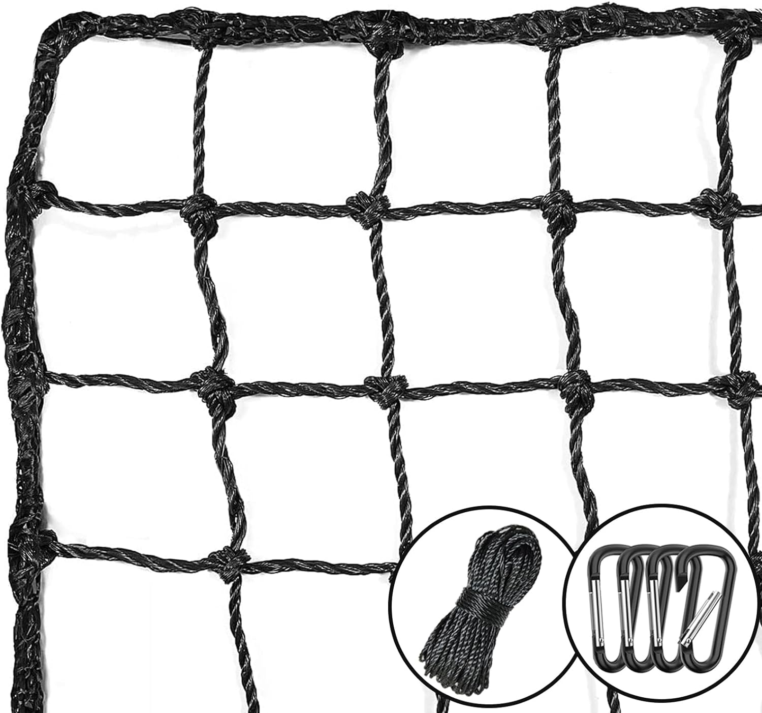 AOLIGEIJS Baseball Softball Backstop Nets,Sports Net,Sports Netting Barrier,Sports Netting for Backyard,Twisted Knotted PE Net image number 3