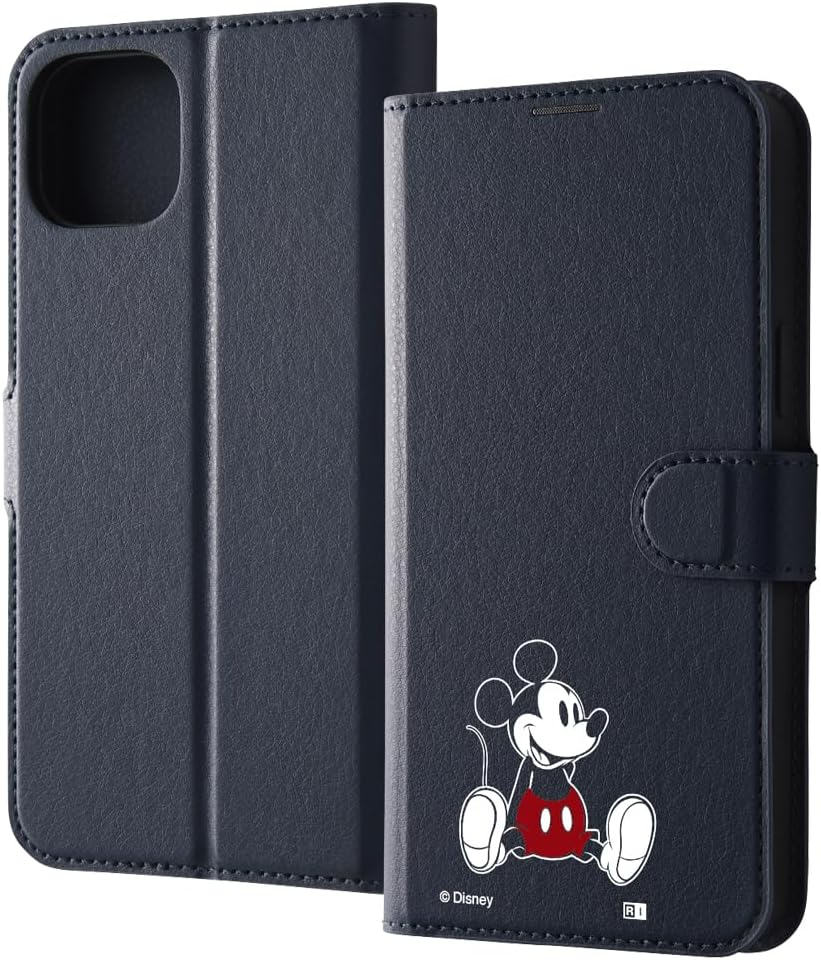 Inglem Iphone 15 plus Case, Disney Notebook-Type Leather Case, Simple, Magnet, Mickey Mouse_Sitting image number 3
