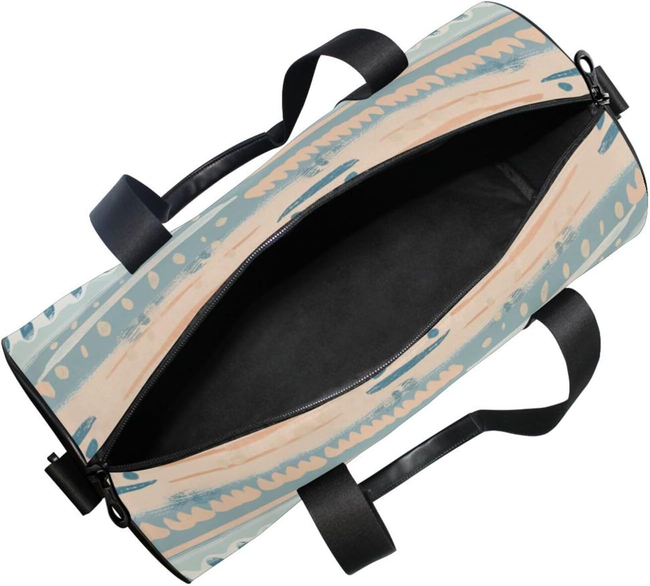 Boho Tribal Pattern Array Travel Tote Bag Travel Weekender Gear Bag Sports Waterproof image number 4