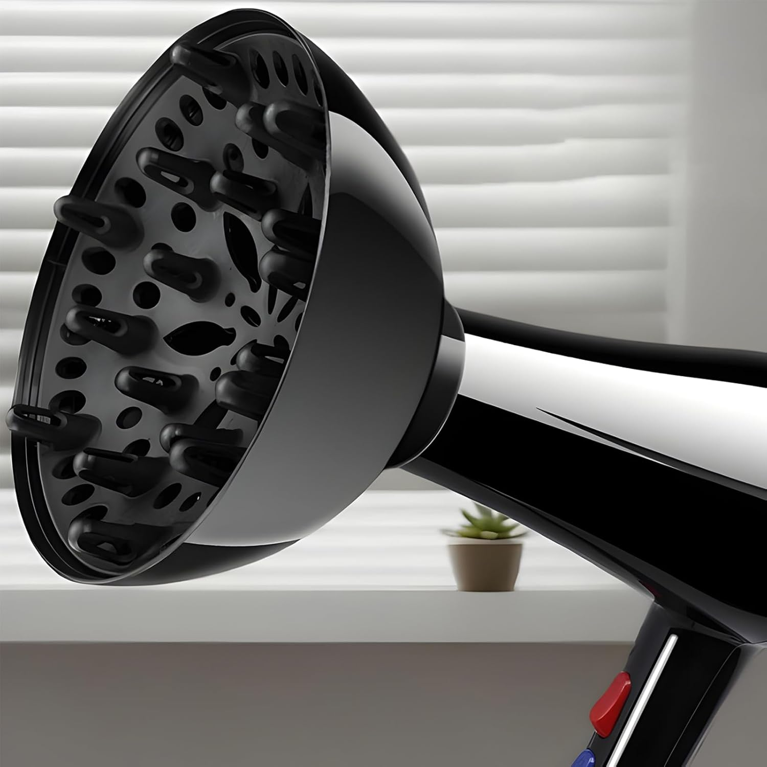 Gihioue Diffuser Attachment for Hair Dryer - Blow Dryer Diffuser for Curly Hair | Fit 1.4-Inch to 2.6-Inch Diameter, Diffusing Accessories for Barbershop Salon College Dorm Hairdressing Home image number 4