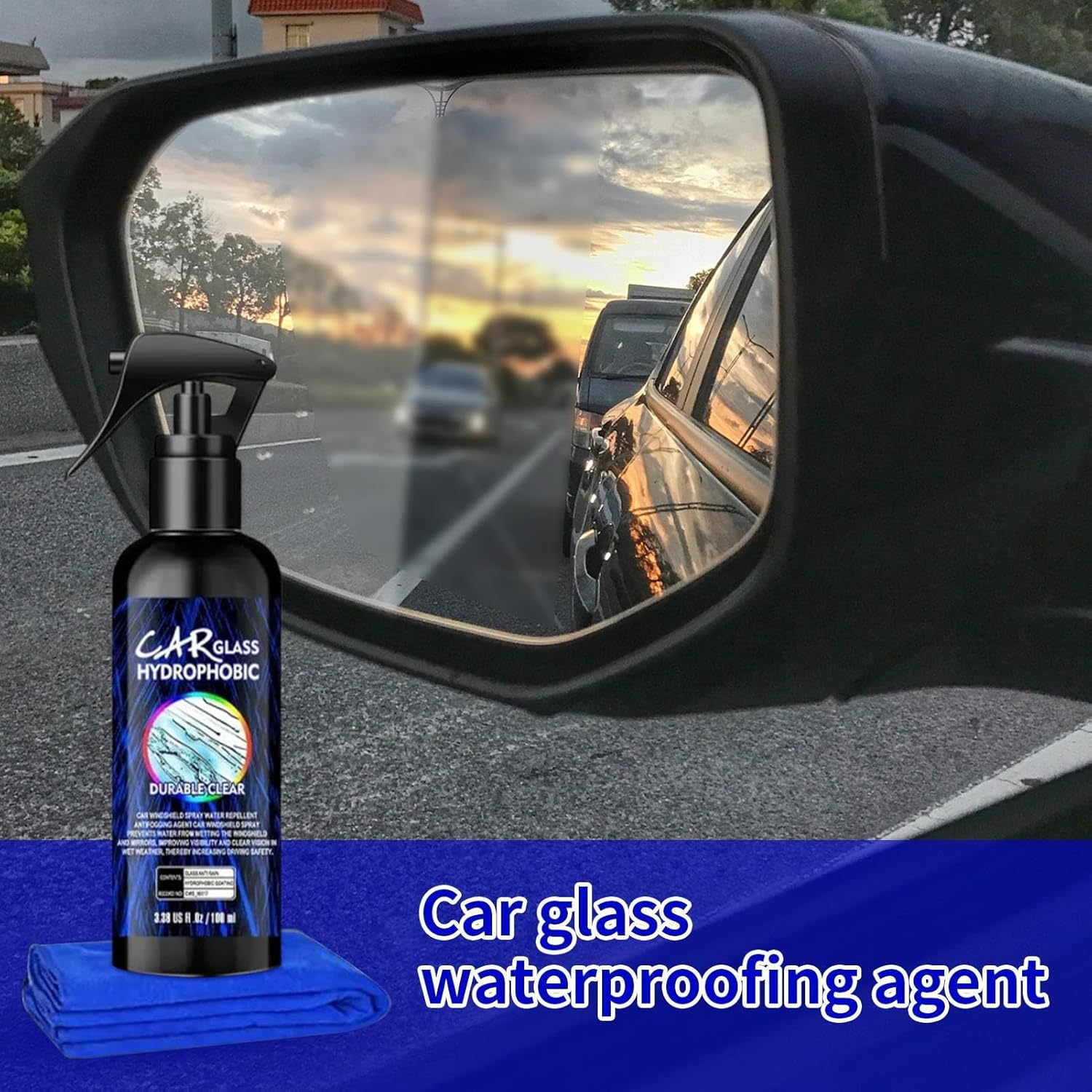 Erconsso Car Glass Oil Film Remover - 100Ml Waterproof Car Windshield Cleaner,Automotive Polish for Tire Marine RV Truck Furniture Garage Interior Exterior Motorcycle image number 3