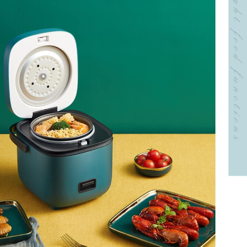1.2L Mini Rice Cooker Travel Small Non-Stick Pot for Cooking Soup Rice Stews for 1-3 Person, Cooking Soup, Rice, Stews & Oatmea (1.2L) image number 1