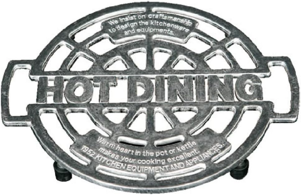 Dulton Trivet, Antique Black Iron Rectangular Trivet, 0.7 X 9.8 X 6.7 Inches image number 3