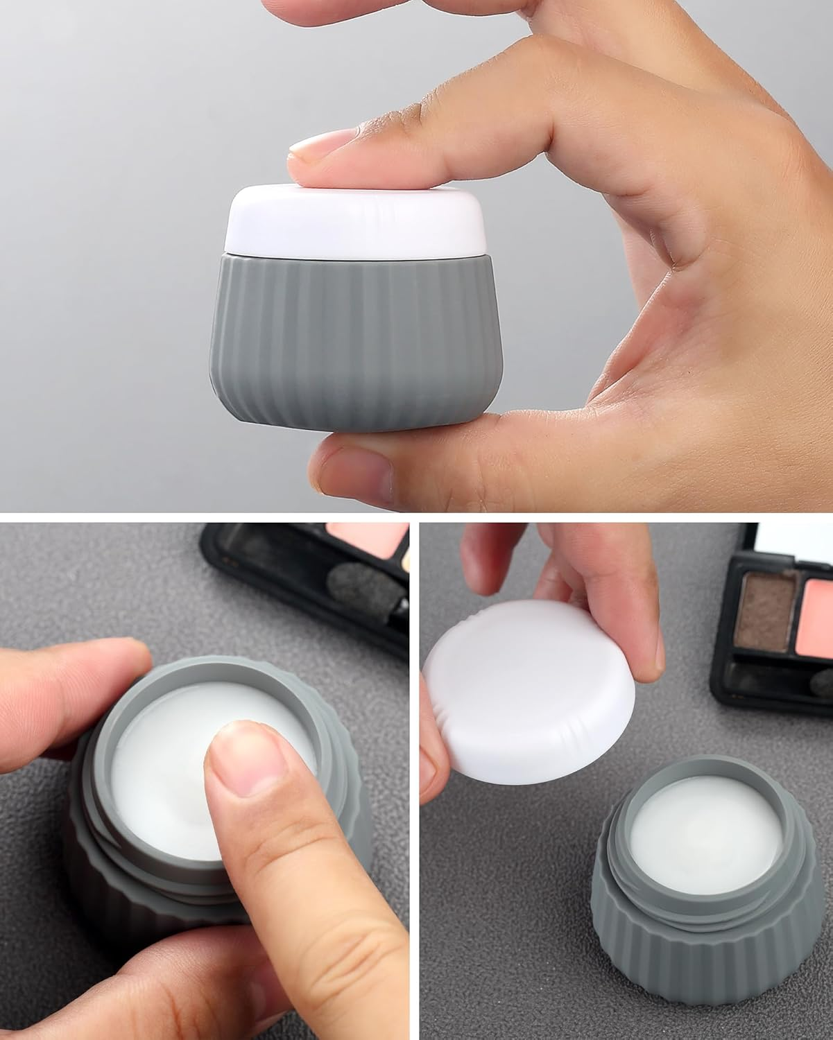 Mrsdry Travel Bottles - 8 Pack, TSA Approved Travel Size Toiletries, Leak Proof Silicone Squeezable Containers in Clear Bag image number 7