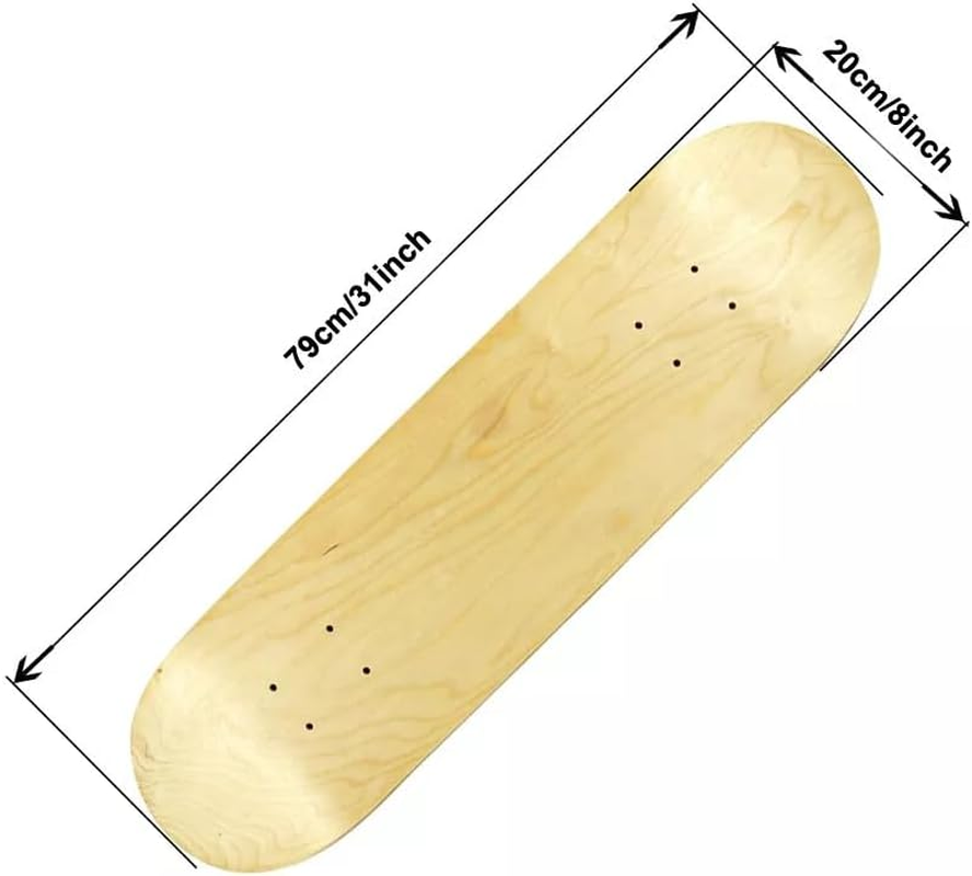 Aerizonix 1/2/5/10 PCS 7 Layers Skateboard Deck Wood Maple Double Concave Blank Skate Board DIY image number 4