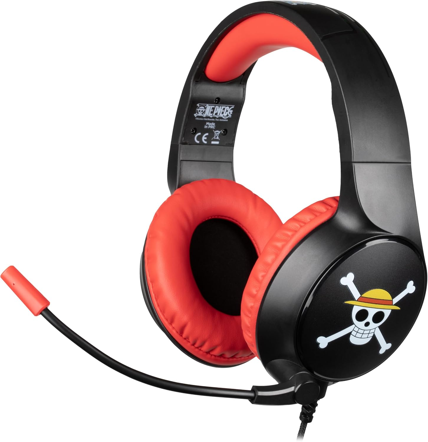 Konix One Piece Gaming Headset for PS4, PS5, Switch, Xbox - Microphone - 1.5M Cable - 3.5Mm Jack - Luffy Motif image number 5