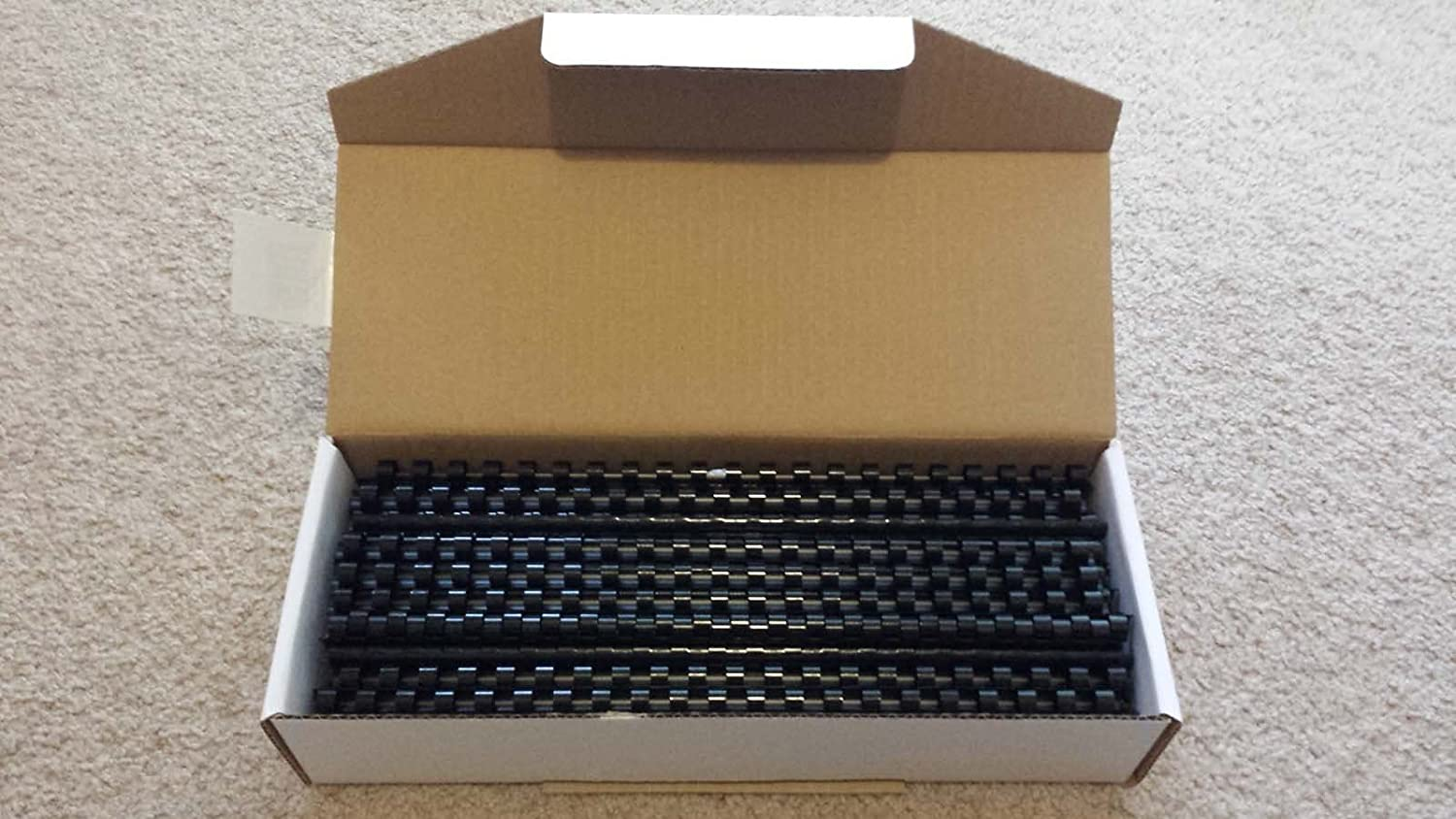 10Mm Plastic Binding Combs Black - 20 or 21 Ring (Box of 100) image number 1