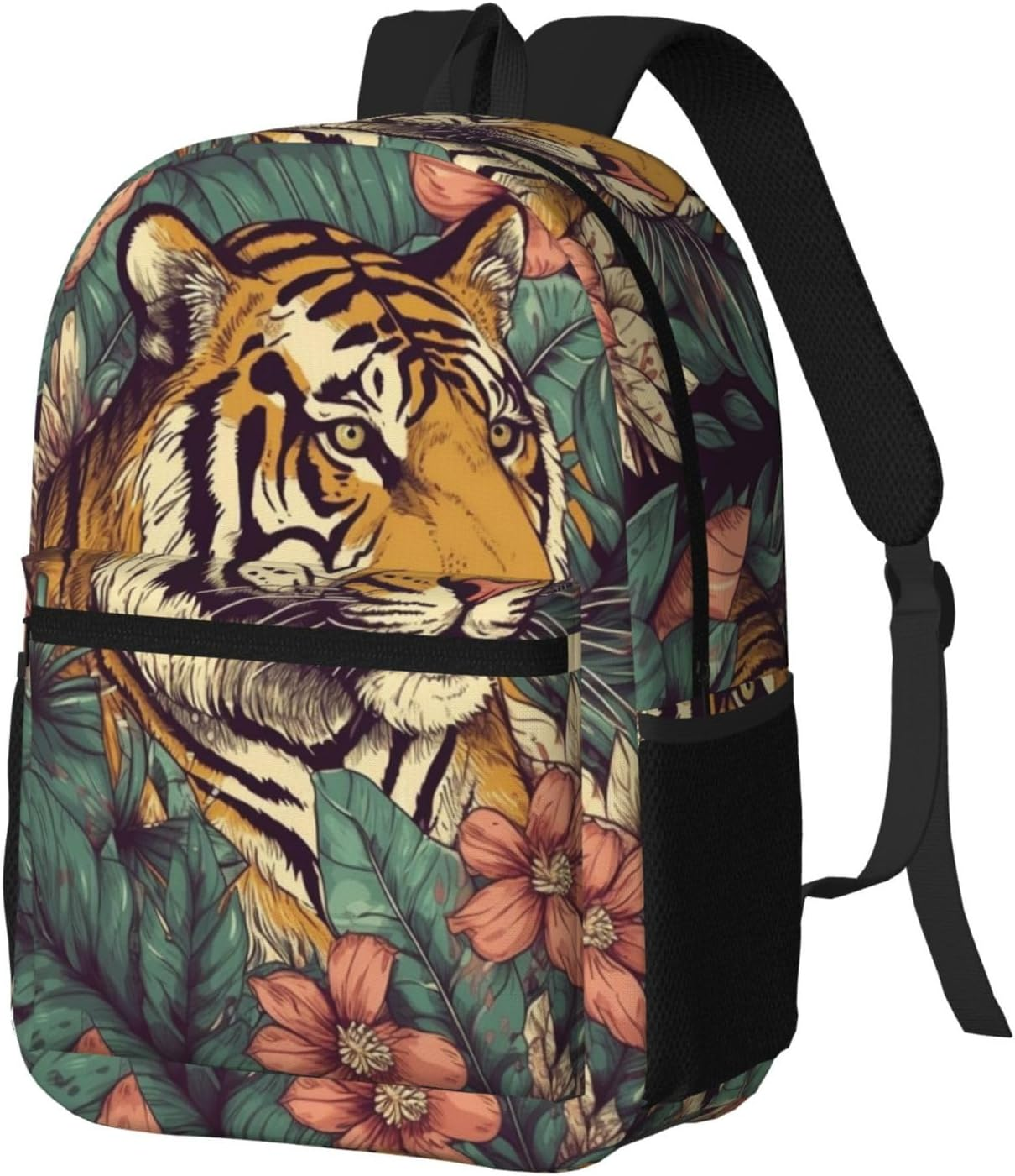 AQRJKHD Tropical Tiger Travel Backpack for Women Work Business Backpack Purse 15.6 Inch Laptop Backpack for Men image number 1