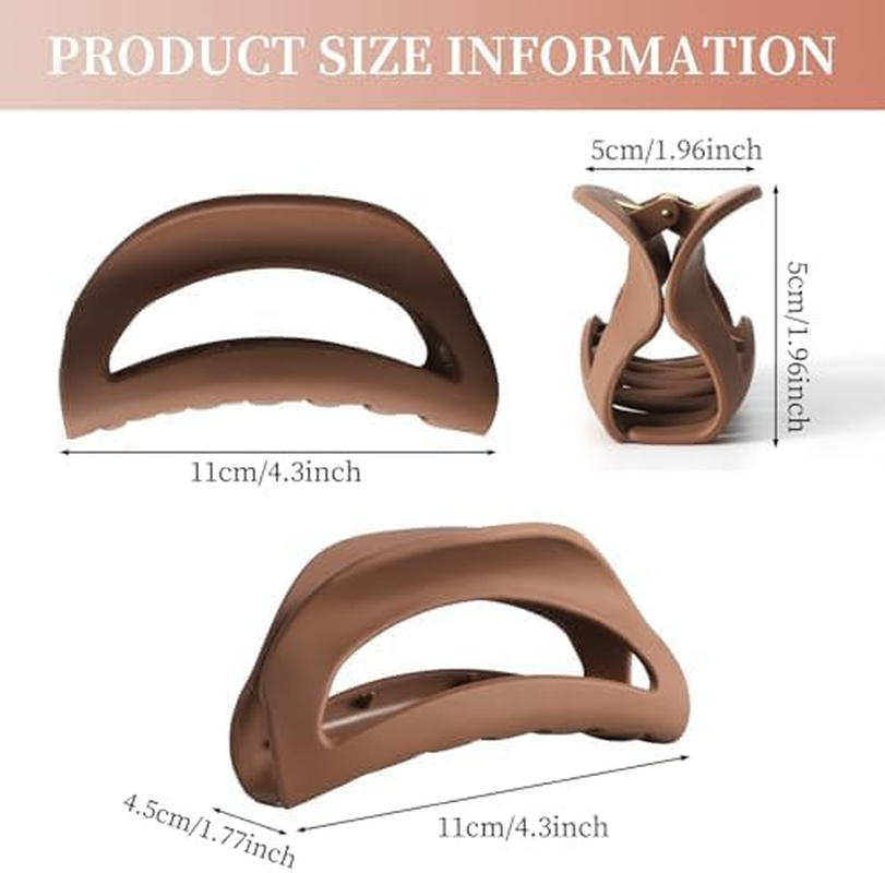 Xanthelle Silicone Hair Clips, Pack of 3 Hair Clips, Hair Clips, Women'S Hair Clip, Flexible, Large for Thick Hair