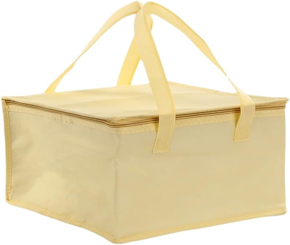 Pizza Delivery Bag Insulated Thermal Food Container Backpack Storage Insulated, Durable Non-Woven Fabric, 40X40X22Cm, Versatile for Hot and Cold Items