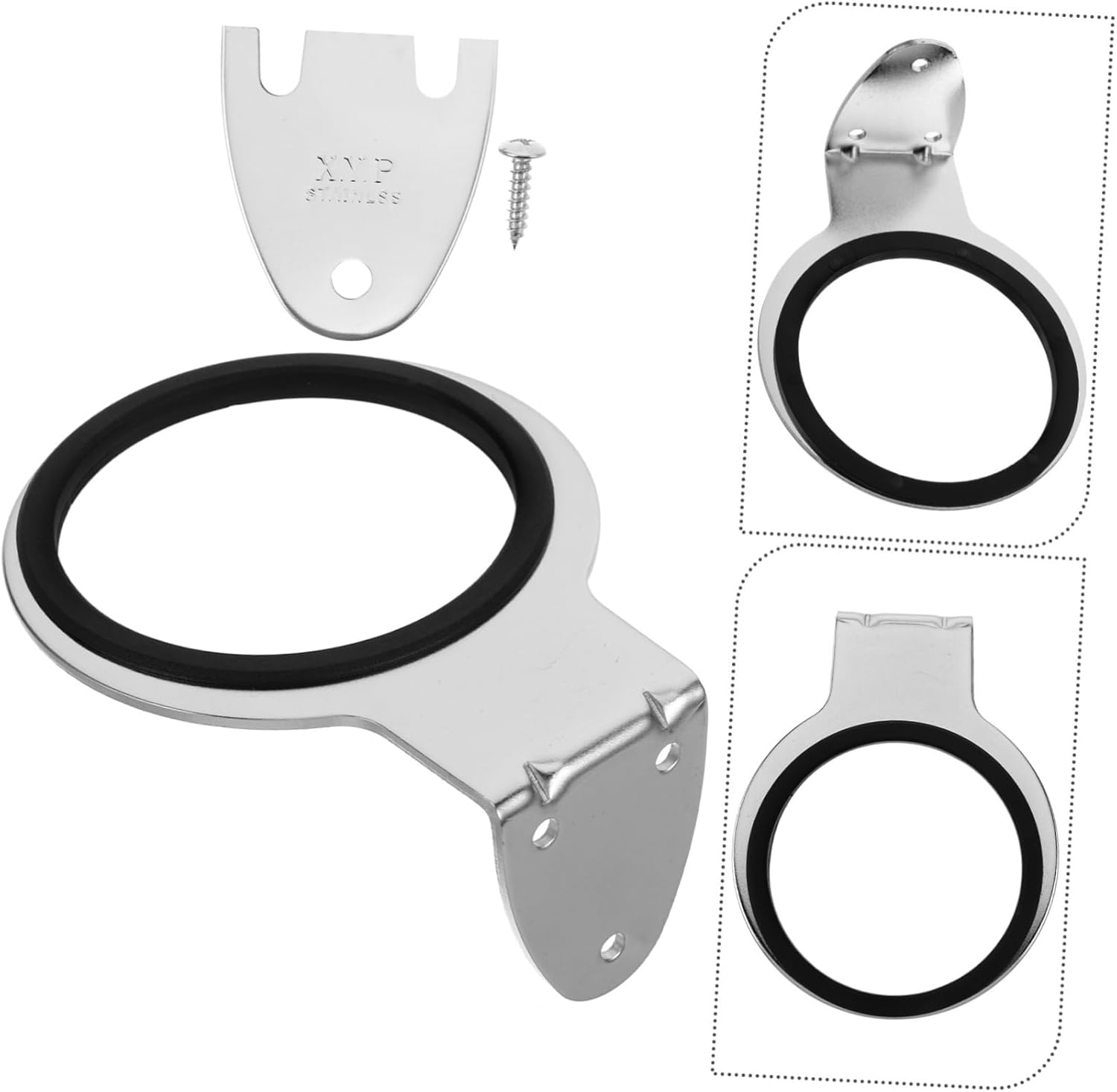 DINHEAROM Wall Mounted Blow Dryer Holder Sleek Bathroom Hair Tool Rack Stable Storage for Hairdryer Easy Installation for Bathroom and Bedroom Organization