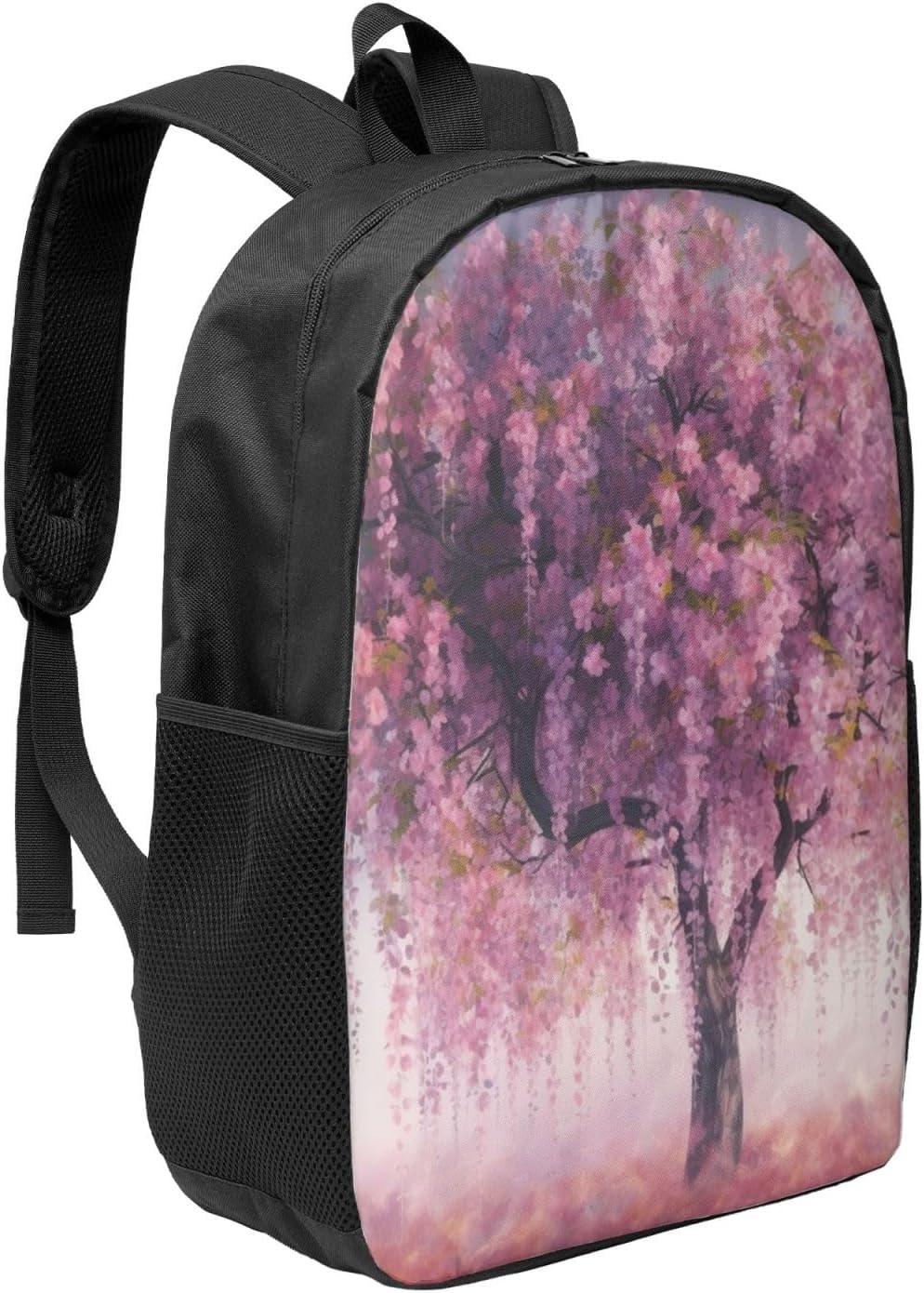 Dwrepo Floral Tree Laptop Backpack for Women Large Computer Bag for Men Computer Backpack 17 Inch Fashion Travel Daypack, Black, One Size image number 3