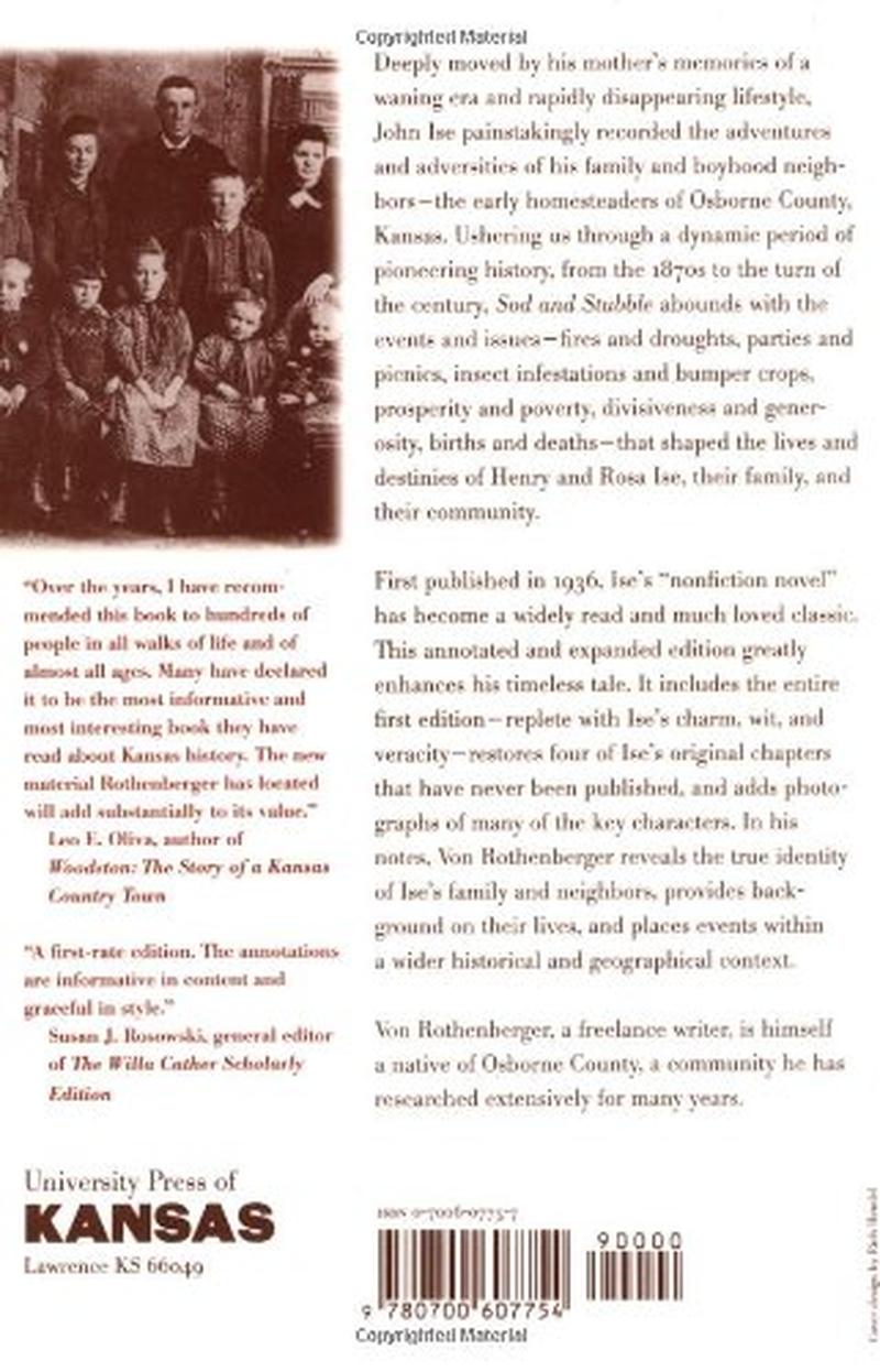 Sod and Stubble: the Unabridged and Annotated Edition