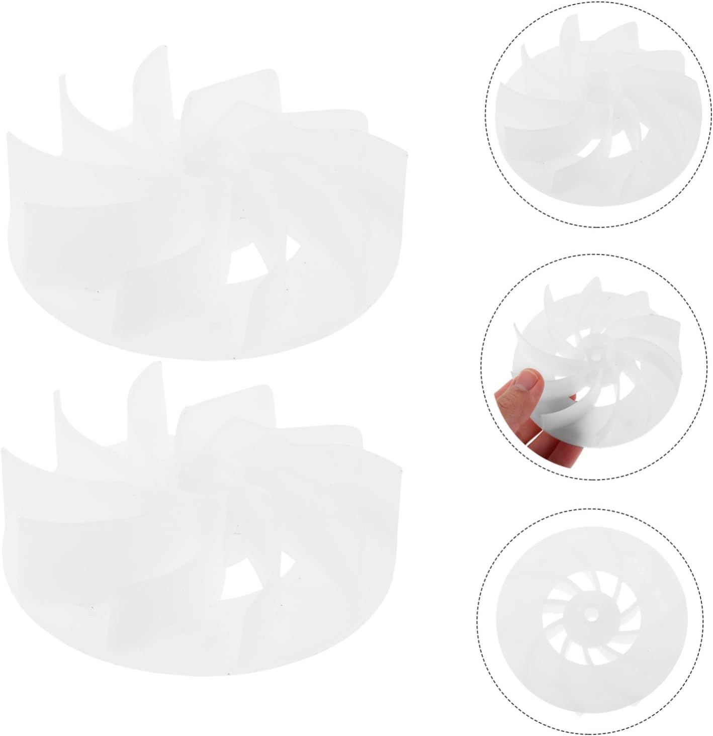 PLAFOPE Pcs Hair Dryer Fan Leaves Replacement Plastic Air Compressor for Dryer image number 3