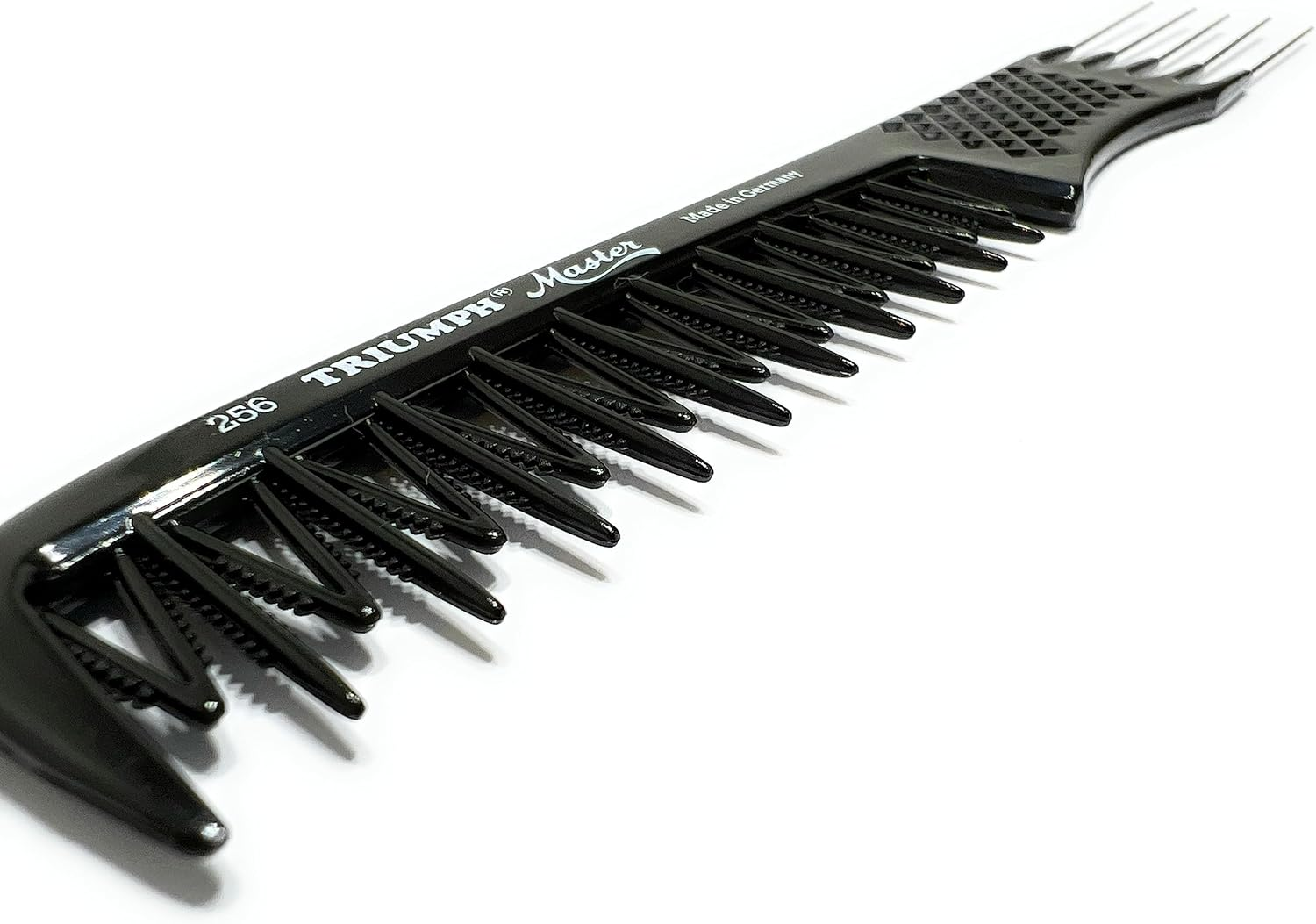 Hercules S&auml;gemann Triumph Master 256 Fork Comb Approx. 20.5 Cm Special Black 5 Metal Forks (256 Bl) image number 1