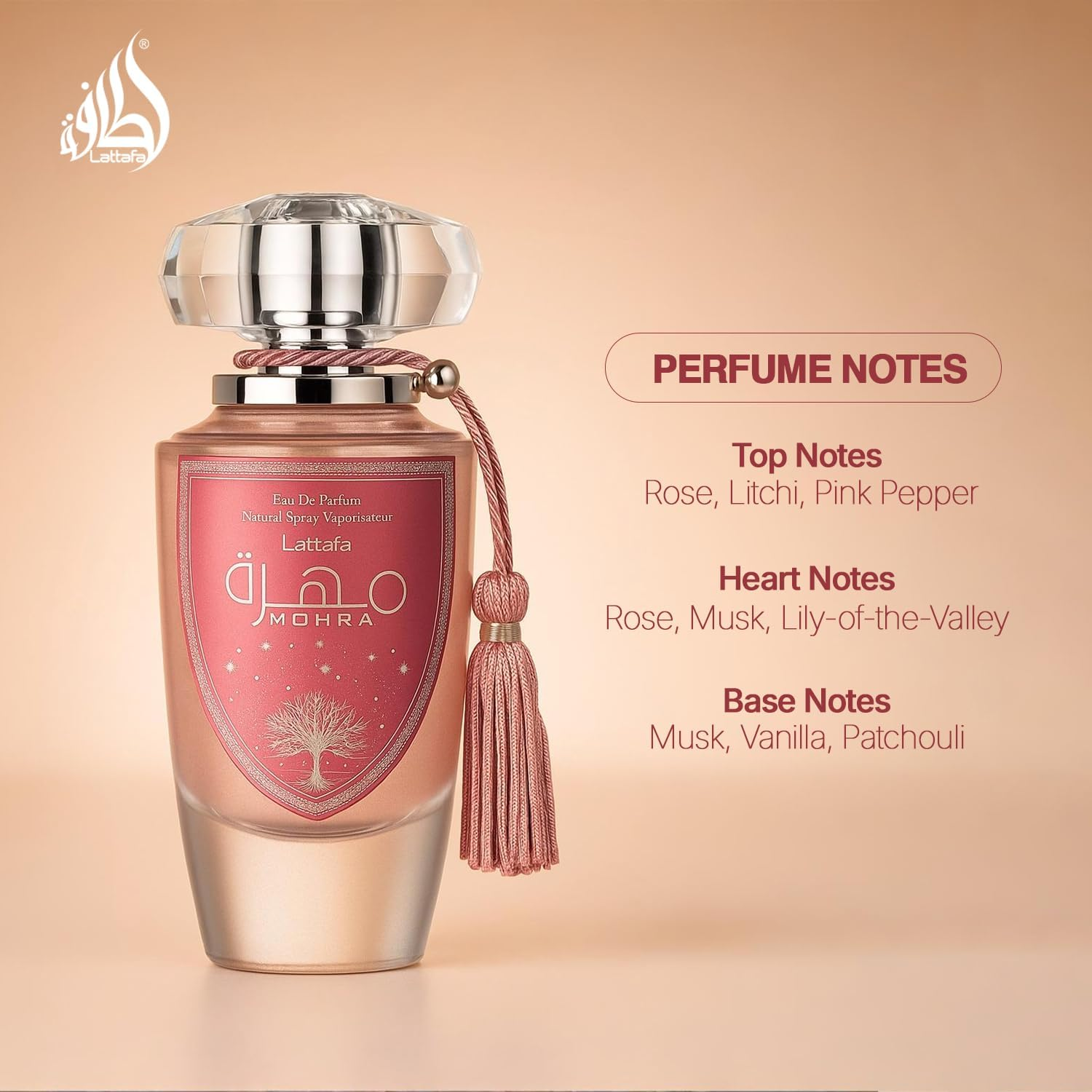 Lattafa Mohra Silky Rose Edp 100Ml Spray image number 1