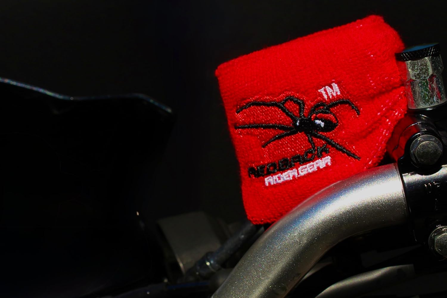 Motorcycle Brake Reservoir Cover Sock &ndash; Universal Fit for Most Motorbikes &ndash; 100% Terry Cloth Absorbs Spills, Protects Reservoir from UV Rays & Damage | Redback Rider Gear image number 4