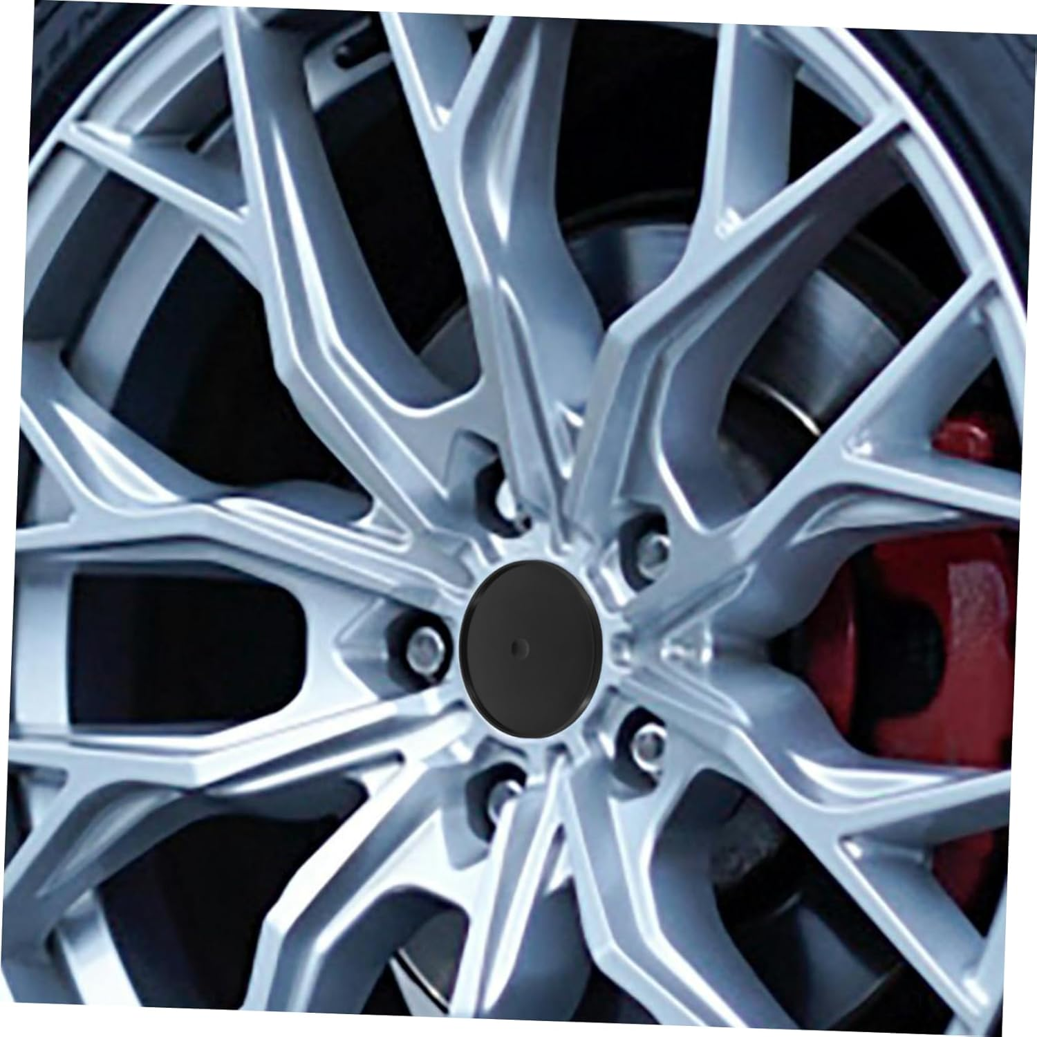 GANAZONO 4Pcs Automotive Tire Hub Caps Replacement Wheel Hub Covers Car Tire Caps Center image number 1