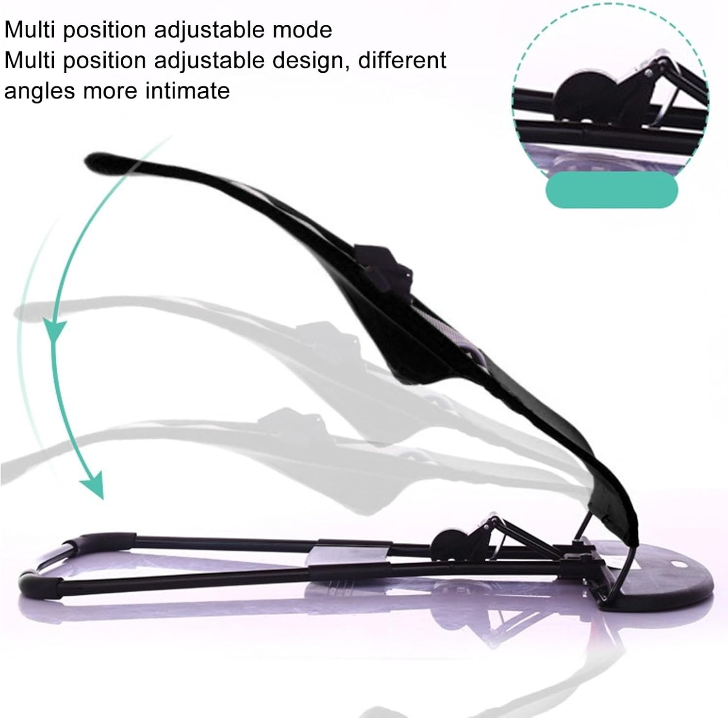 Dog Rocking Chair, Dog Hammock with Breathable Mesh, Height Adjustable and Foldable, High Strength Steel Pet Dog Cat Rocker Bed Chair for Corgi, Teddy, Fighting Bichon (Black