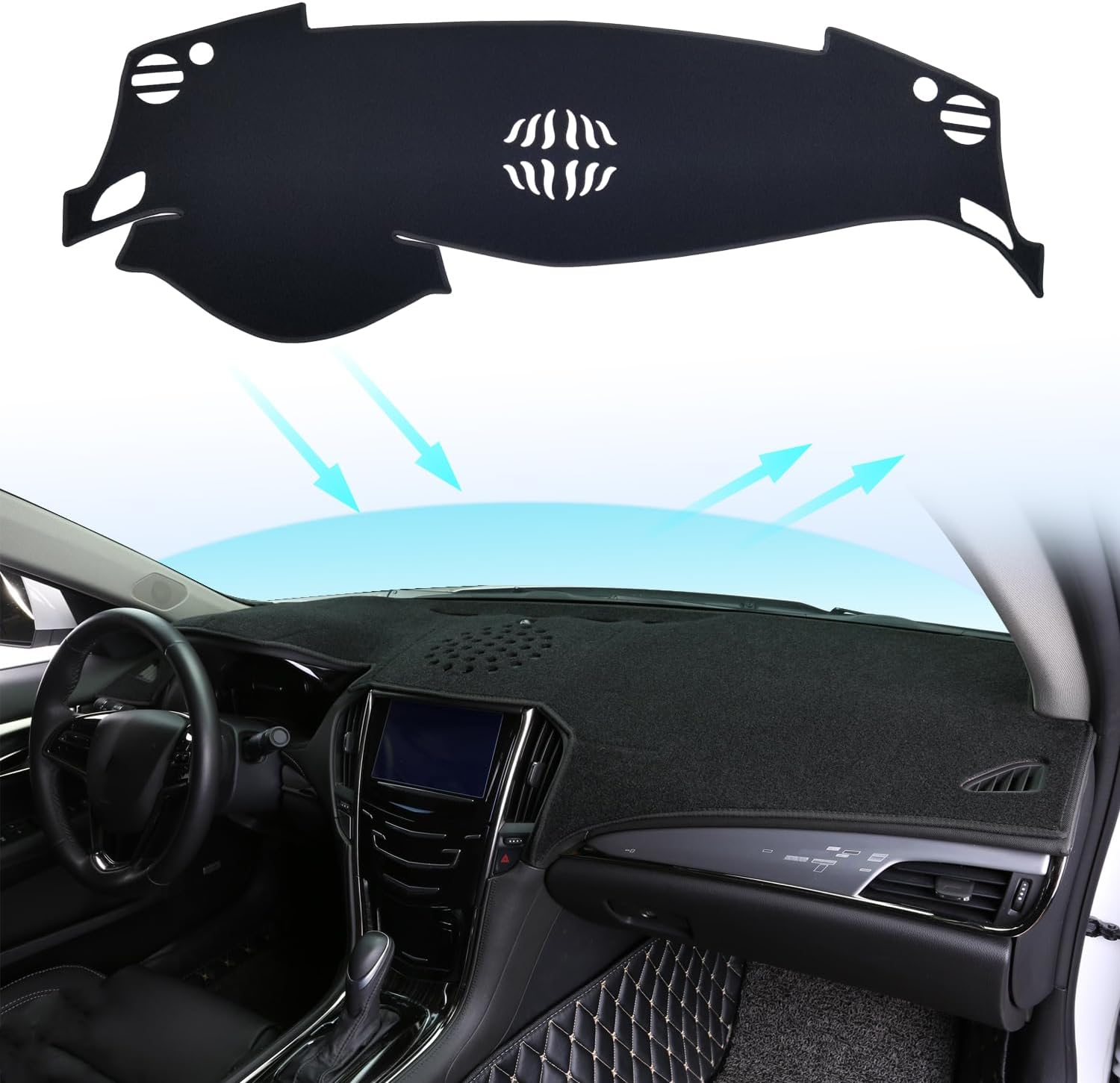 Dash Cover Mat for Jeep Grand Cherokee 2011-2019 2020 2021 Dashboard Cover Protector Interior Accessories Sunshade anti Glare Pad Mat Carpet (NOT for Jeep Cherokee & Grand Cherokee L)