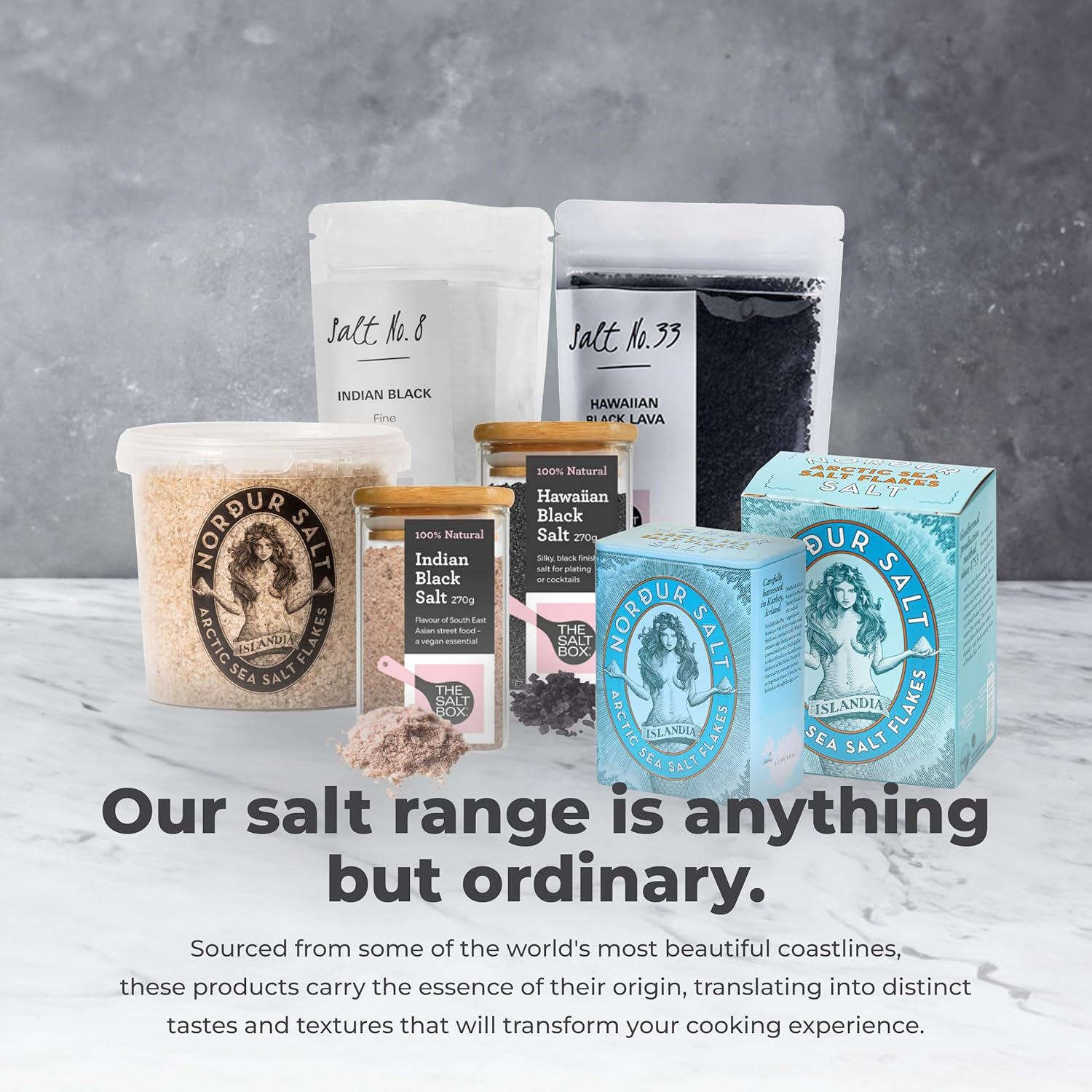 The Salt Box - 100% Natural Indian Black Fine (Kala Namak) Salt Pouch - 170G image number 2