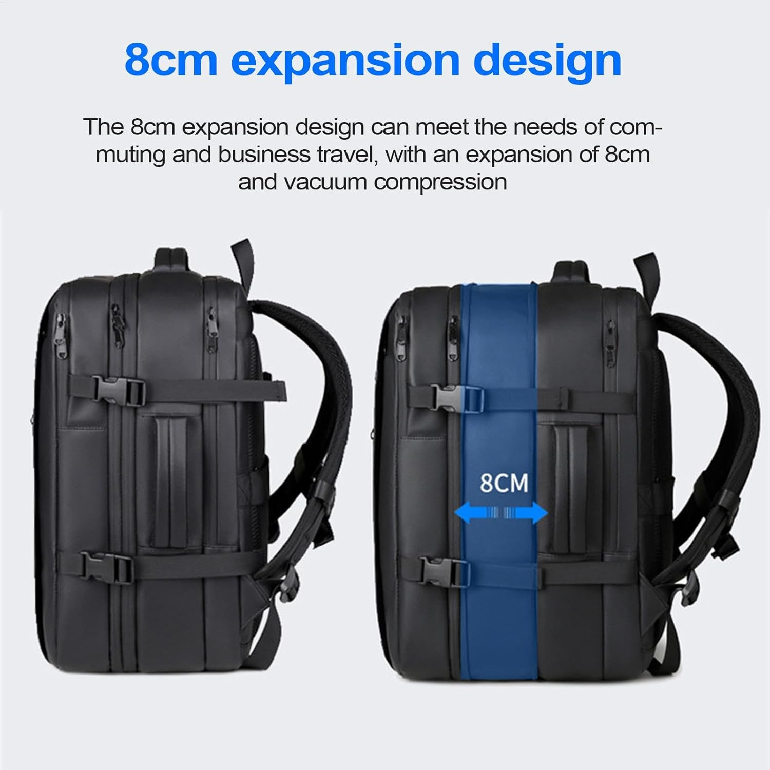 Gupcaqosjw Travel Vacuum Backpack,Anti-Theft Sealed Backpack | Waterproof Compression Daypack with Lock, Business Vacuum Backpack for Travel image number 5