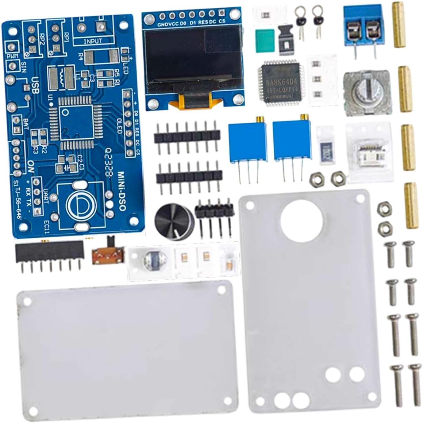 Kokiya Digital Oscilloscope Kits DIY Soldering Project Practice Learning Tool for Industry, Type B image number 1