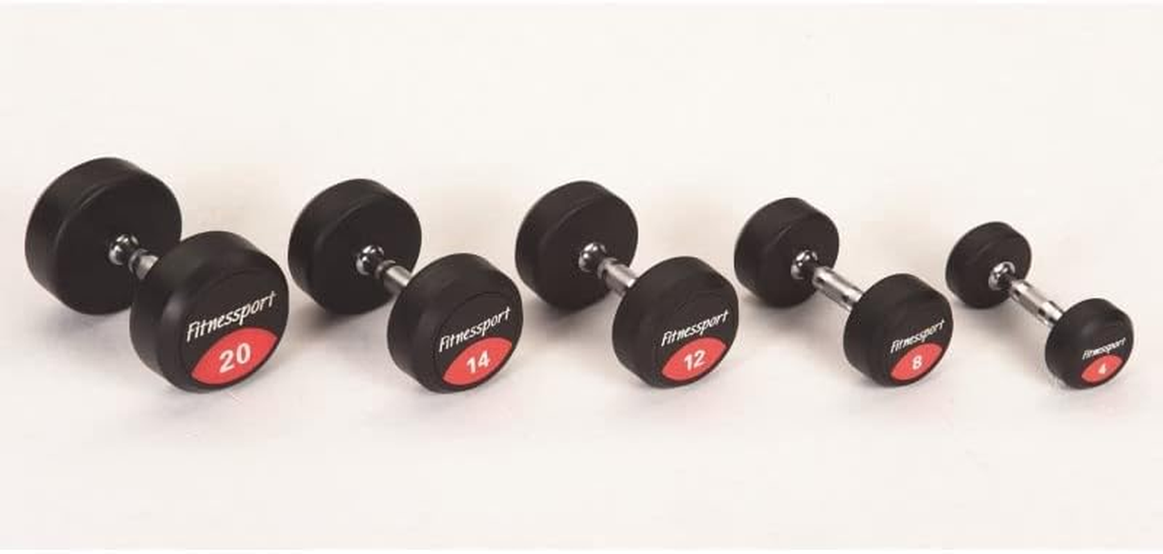 EVERNEW ETB461 Rubber Dumbbell, 4.4 Lbs (2 Kg)