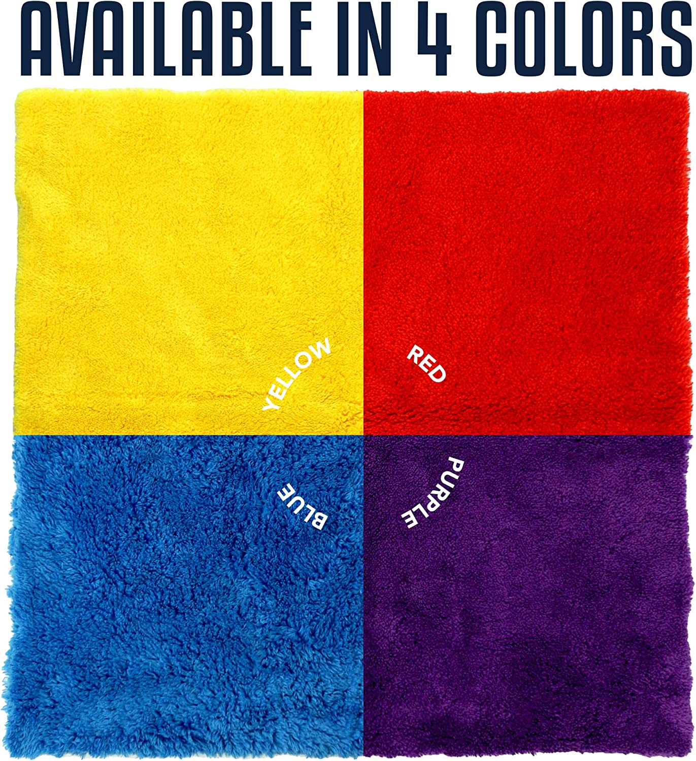 Proje Premium Car Care Microfiber Towel | Plush Red Microfiber Towel for Detailing and Polishing Cars | Ultra Absorbent Towel | Streak Free and Scratch Proof | 450 GSM 16"X16" Towel | Pack of 6 image number 7