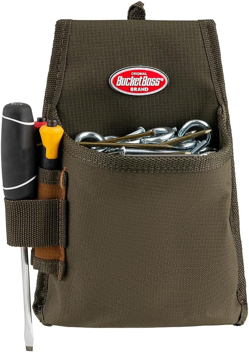 Fastener Tool Pouch with Flapfit in Brown, 54160, Green image number 5