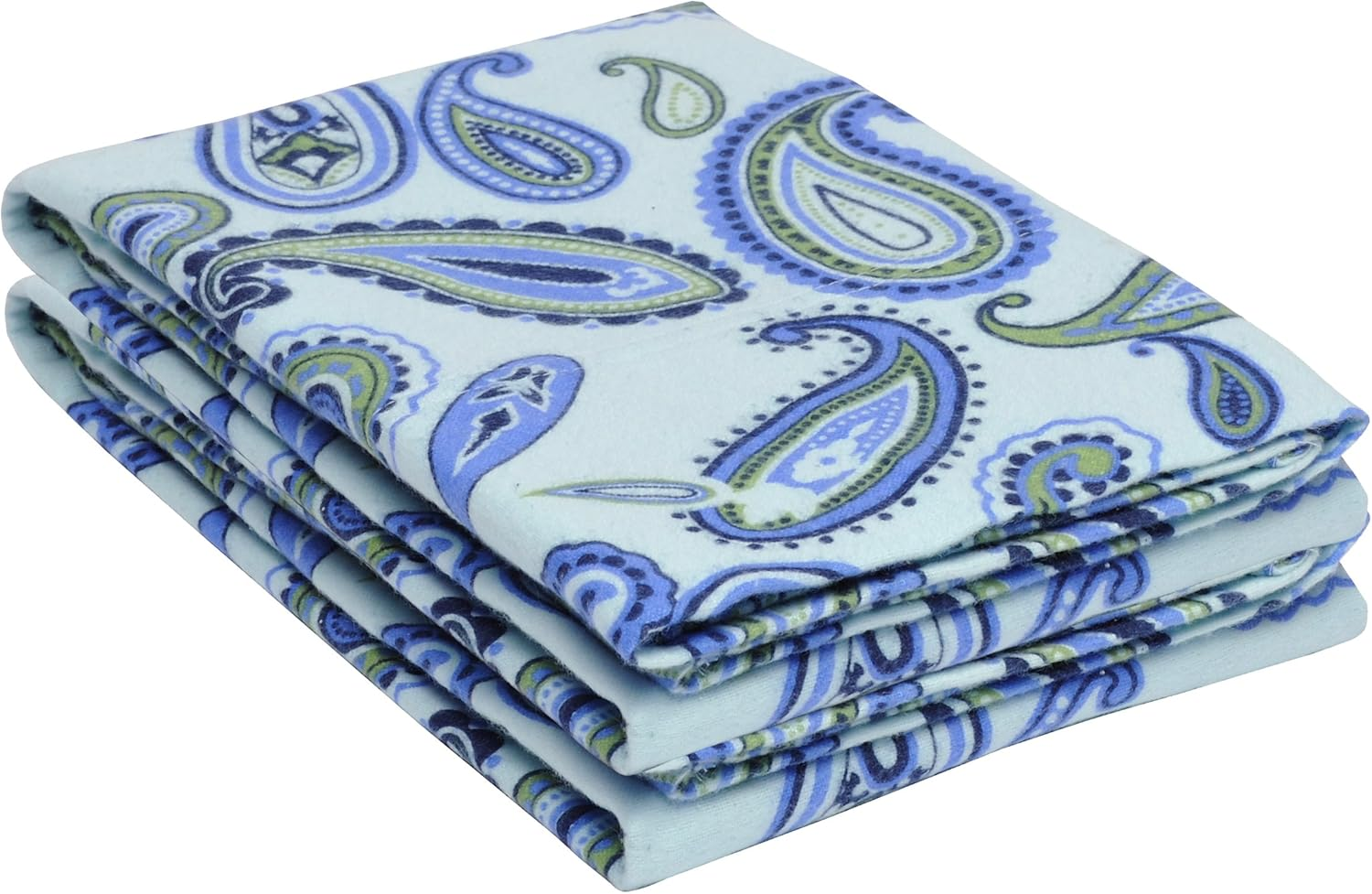 Superior Cotton Flannel Paisley Pillowcase Set Standard Pumpkin