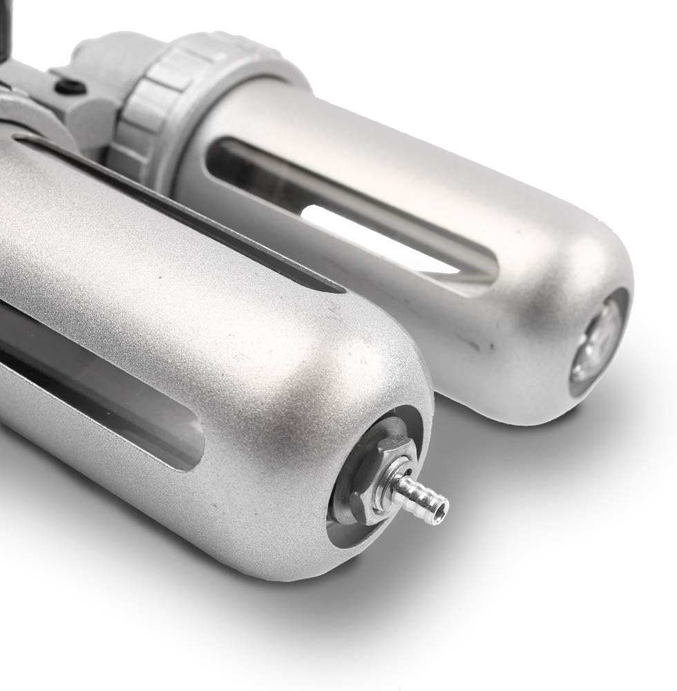 X-BULL Air Compressor Oil Lubricator Moisture Water Trap Filter Regulator with Mount image number 1