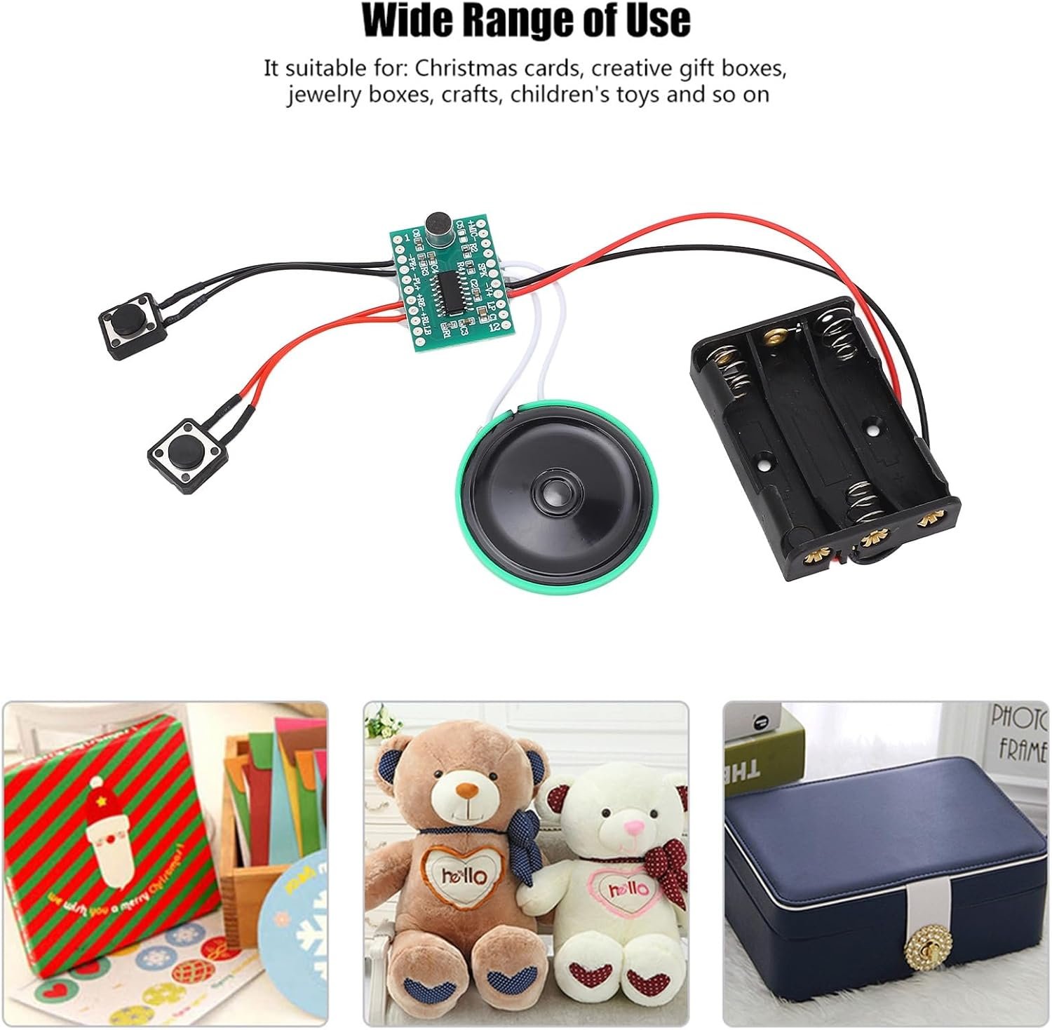 Recordable Voice Sound Module for DIY Greeting Cards, 30 Seconds, Christmas and Gift Cards image number 5