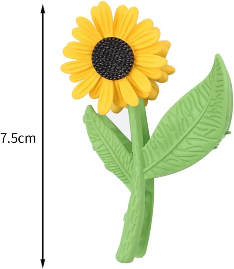Namvo 1 Piece Sunflower Hair Clip for Women Large Non-Slip Strong Metal Hair Clip Hair Clip Hair Accessories for Medium Thick Hair image number 4