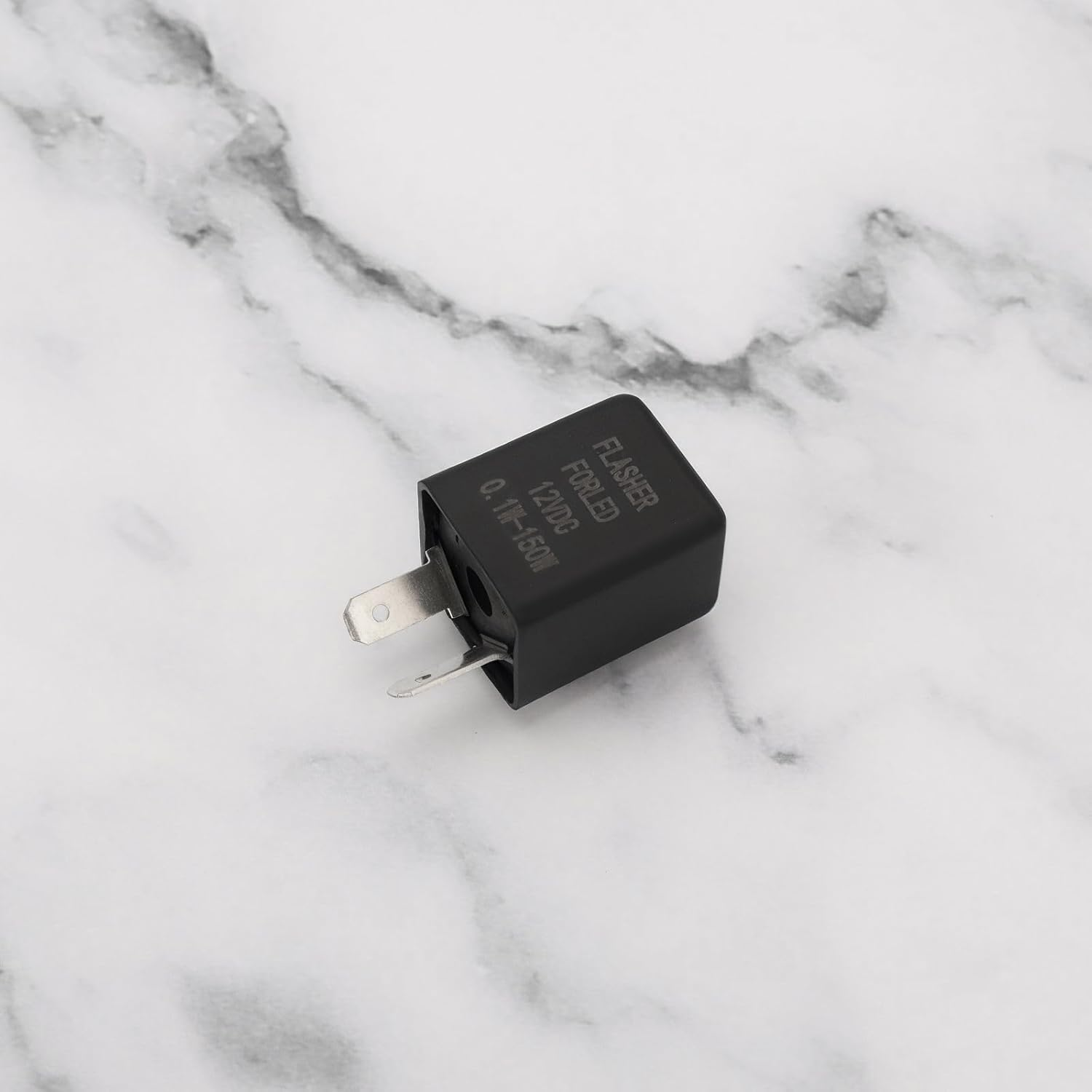 Emsea 2Pcs 12V Flasher Relay 2 Pin Motorcycle Flasher Relay Led Indicator Relay Audible Beeping Turn Signal Relay for Motorcycle, 0.1-150W Load Capacity image number 5