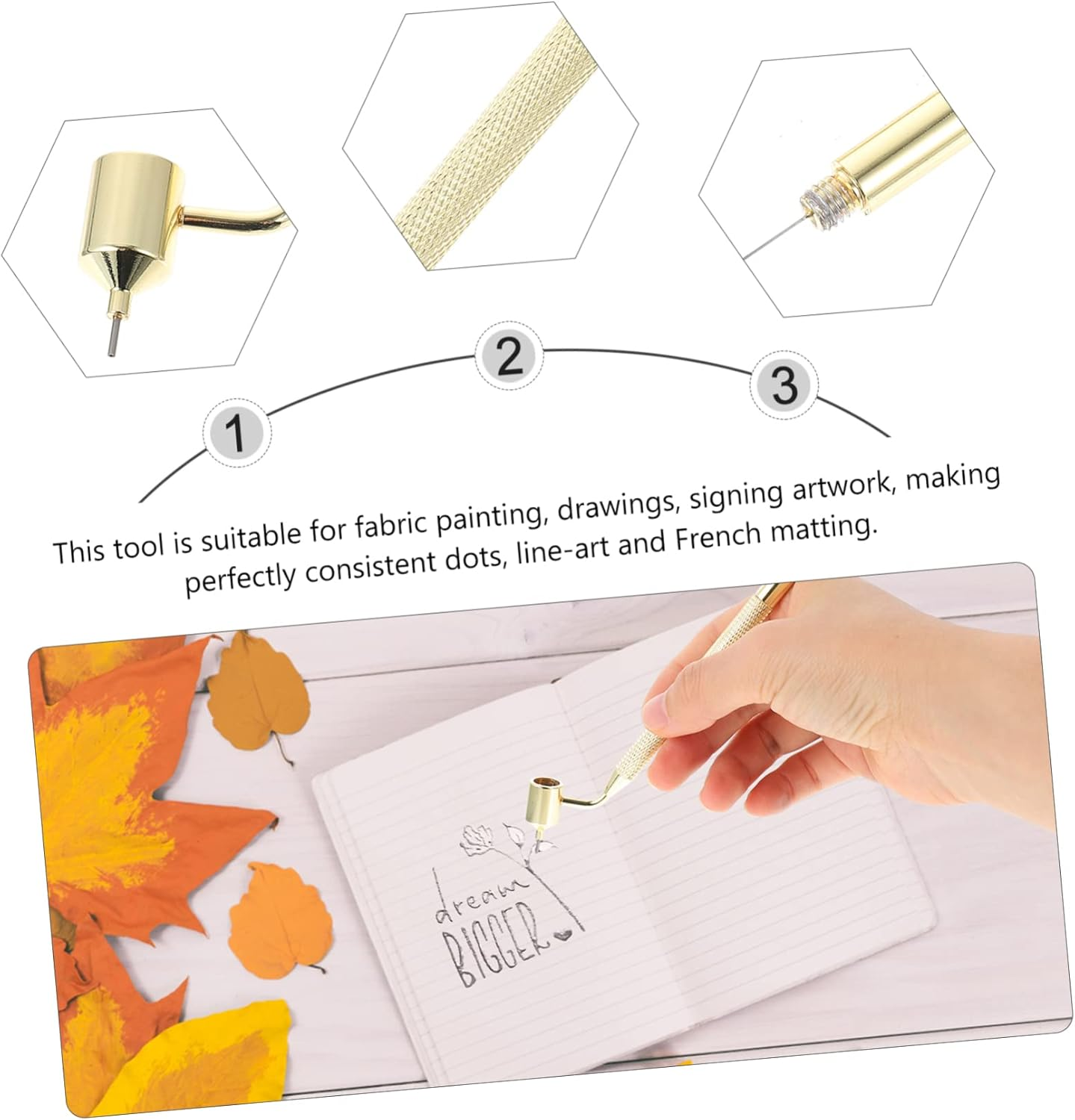 2Pcs Pen Repair Precision Touch up Paint Pen for Drawing Automotive Paint Thin Line Fluid Writer image number 1