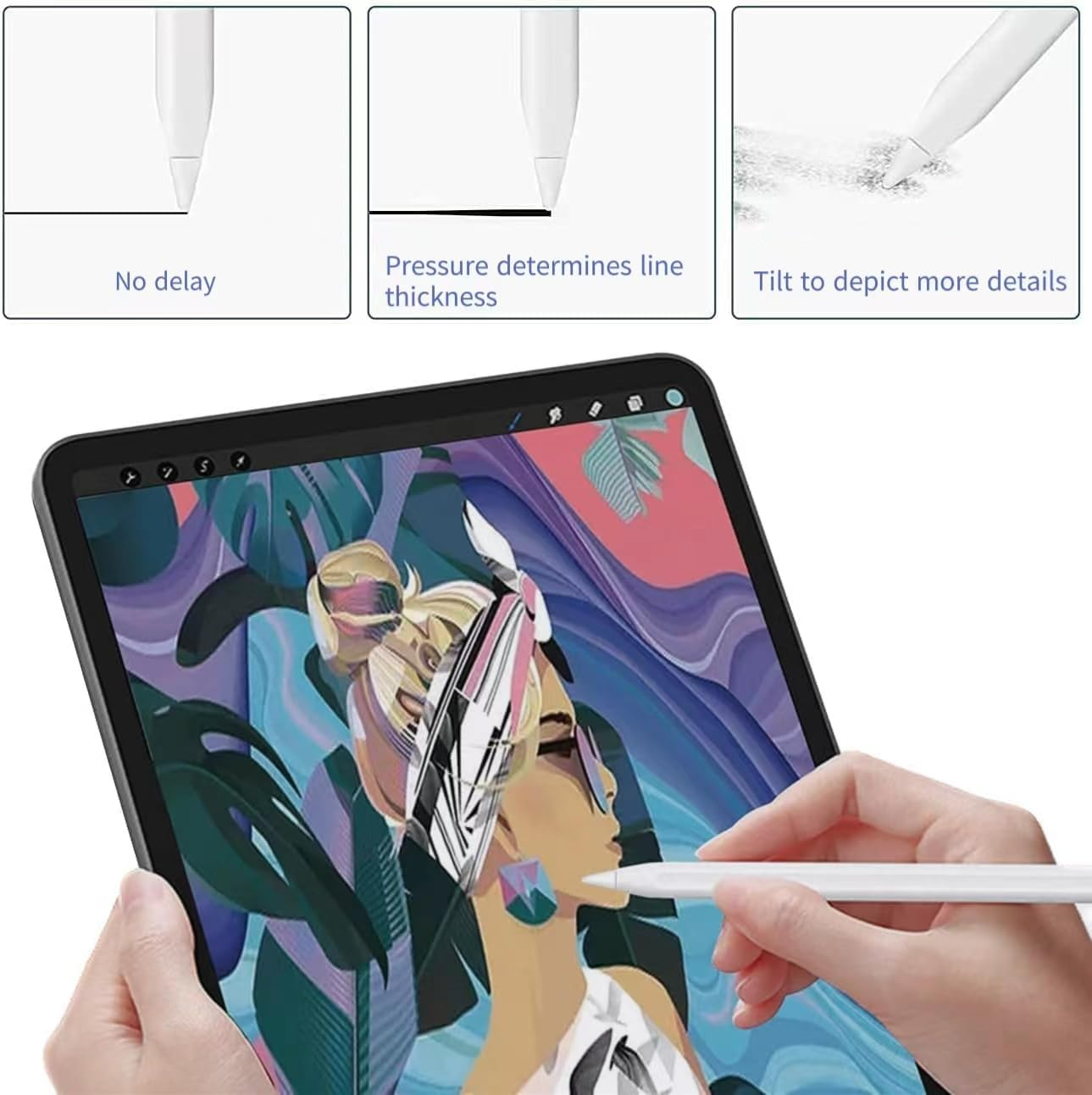 LYSYOL Pencil Tips 5-Pack | Precision Nibs for 1St/2Nd Gen | Smooth Writing & Screen Protection image number 4