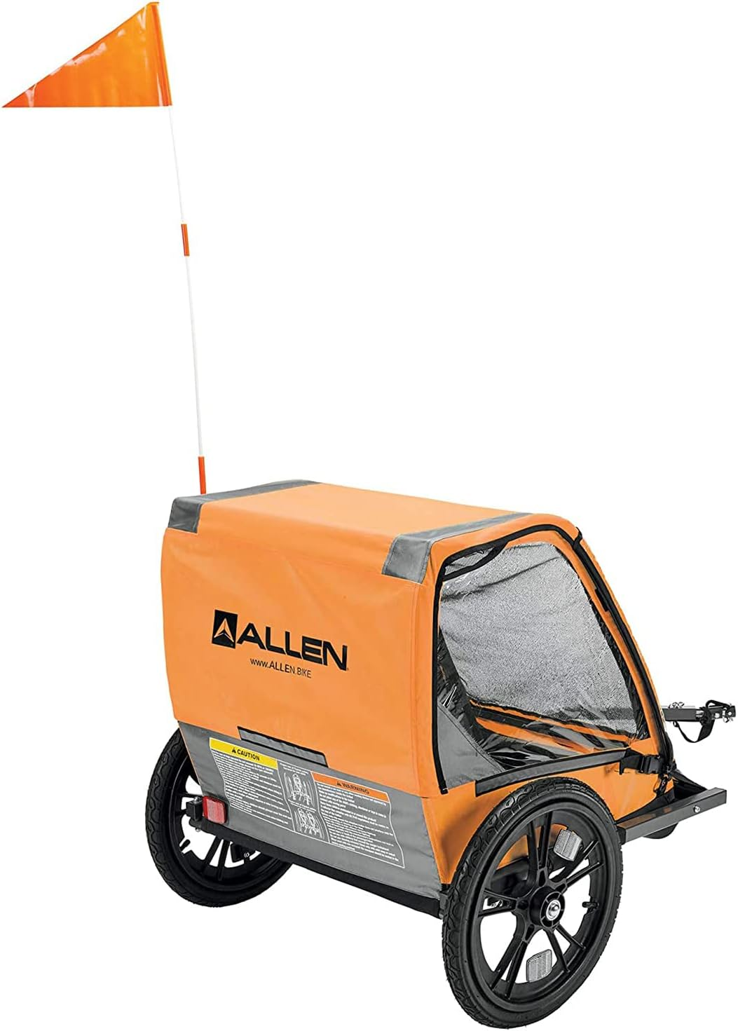 Allen Sports Hi-Viz 2-Child Bicycle Trailer, Model ET2 image number 1
