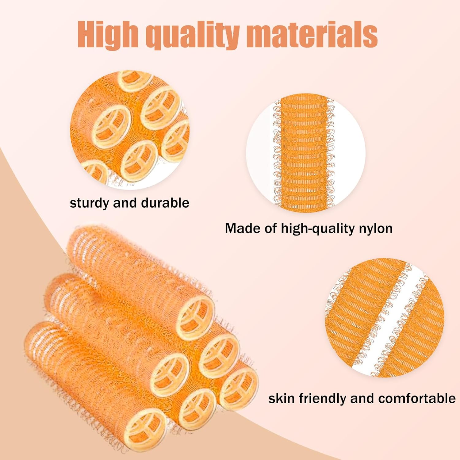 EUYKQNOI Pack of 37 Self-Adhesive Small Hair Rollers for Salon, Hairdressers, Rat, Tail, Comb, Curlers, Comes with a Steel Needle Tip Tail Comb, A, A image number 1