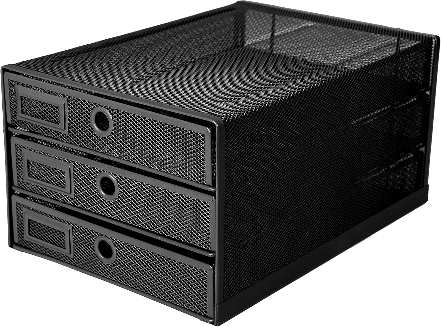 EXERZ Paper Sorter/Tray/Desk Organiser/File Holder 2Pcs - Office, School (Black)