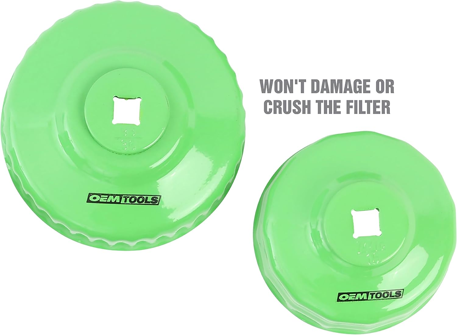 OEMTOOLS 87151 10 Piece Metric Cap Wrench Set, Green Filter Cap Oil Filter Wrench, Oil Filter Wrench Set, Oil Filter Removal, Oil Filter Socket Set image number 4