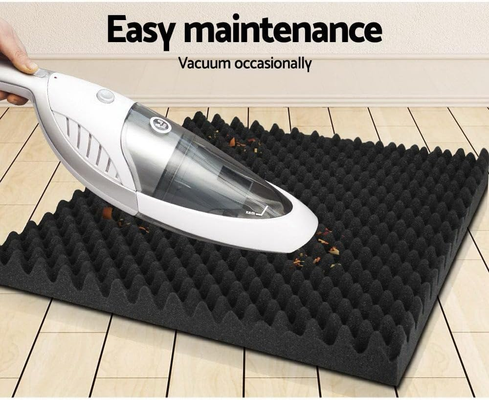 Alpha 40Pcs Acoustic Foam Panels Studio Sound Absorption Eggshell 50X50Cm image number 1