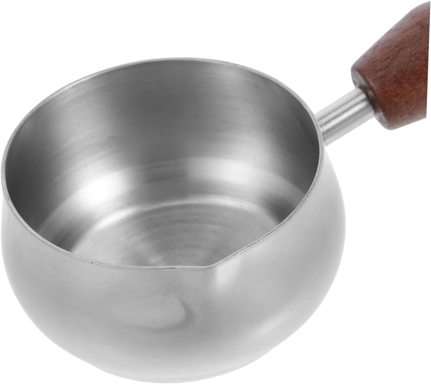 OKUMEYR Stainless Steel Extraction Cup Wooden Handle for Small Espresso Cups for Coffee Accessories and Tea Scoop Use in Kitchen image number 1