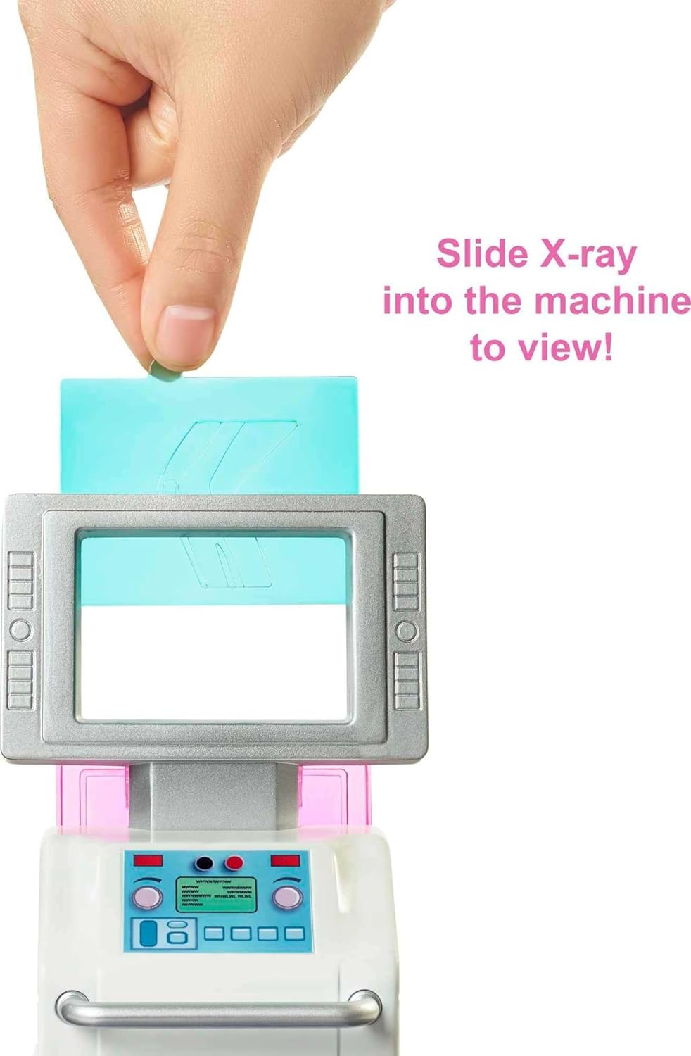 Barbie Fast Cast Clinic Playset, Brunette Barbie Doctor Doll (12-In/30.40-Cm), 30+ Play Pieces, 4 Play Areas, Cast & Bandage Making, Medical & X-Ray Stations, Great Toy Gift for 3 Years Old & Up image number 4